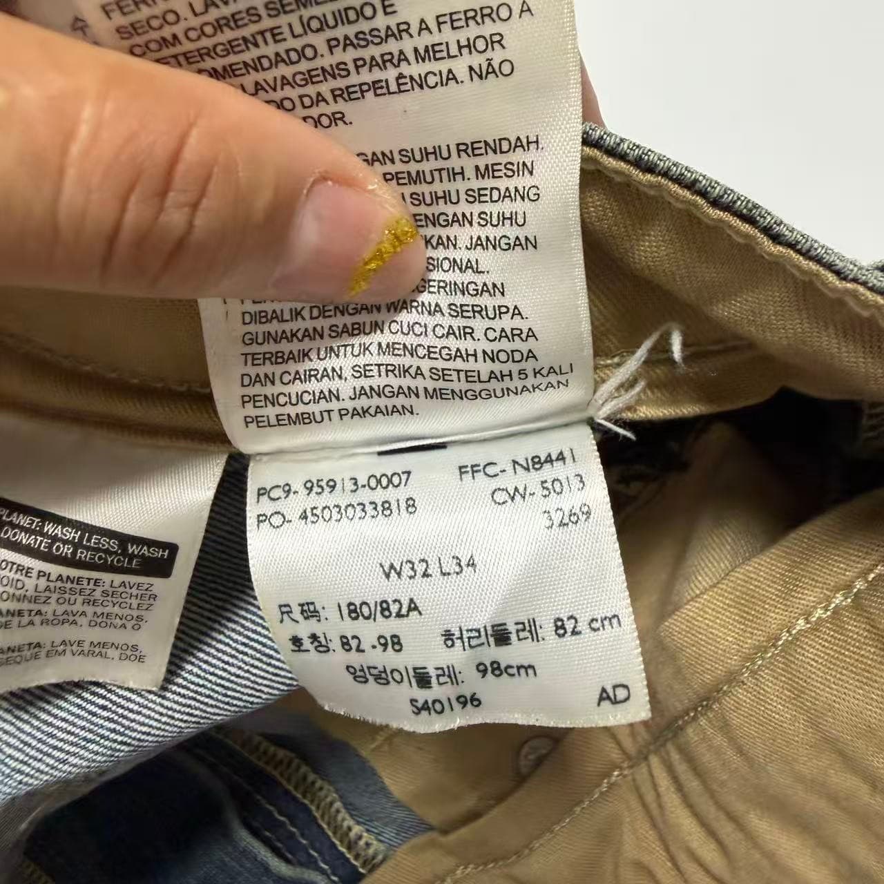 Levi Strauss & Co Dark Wash Straight Leg Jeans W32 L34 — photo 7 of 12