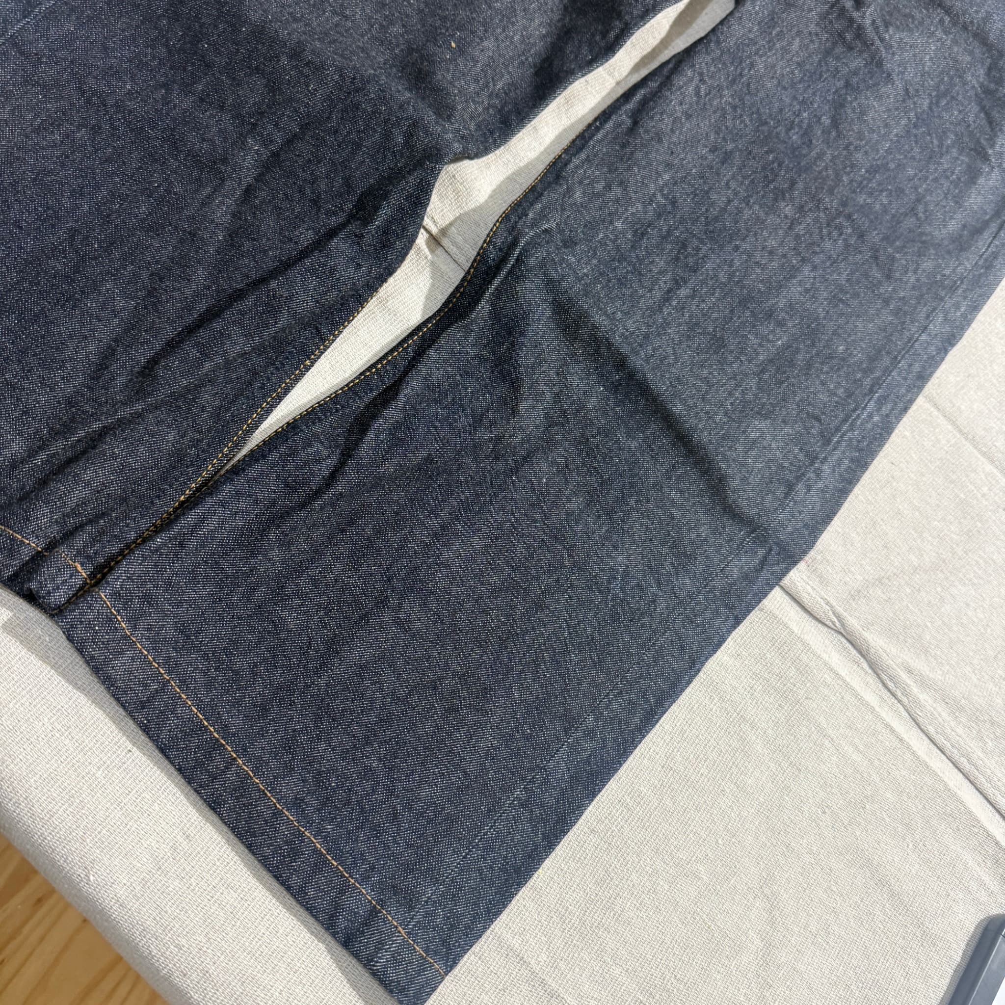 Levi Strauss & Co. Fenom x Fragment Design Neon Zip Raw Denim Jeans Size 30 — photo 2 of 8