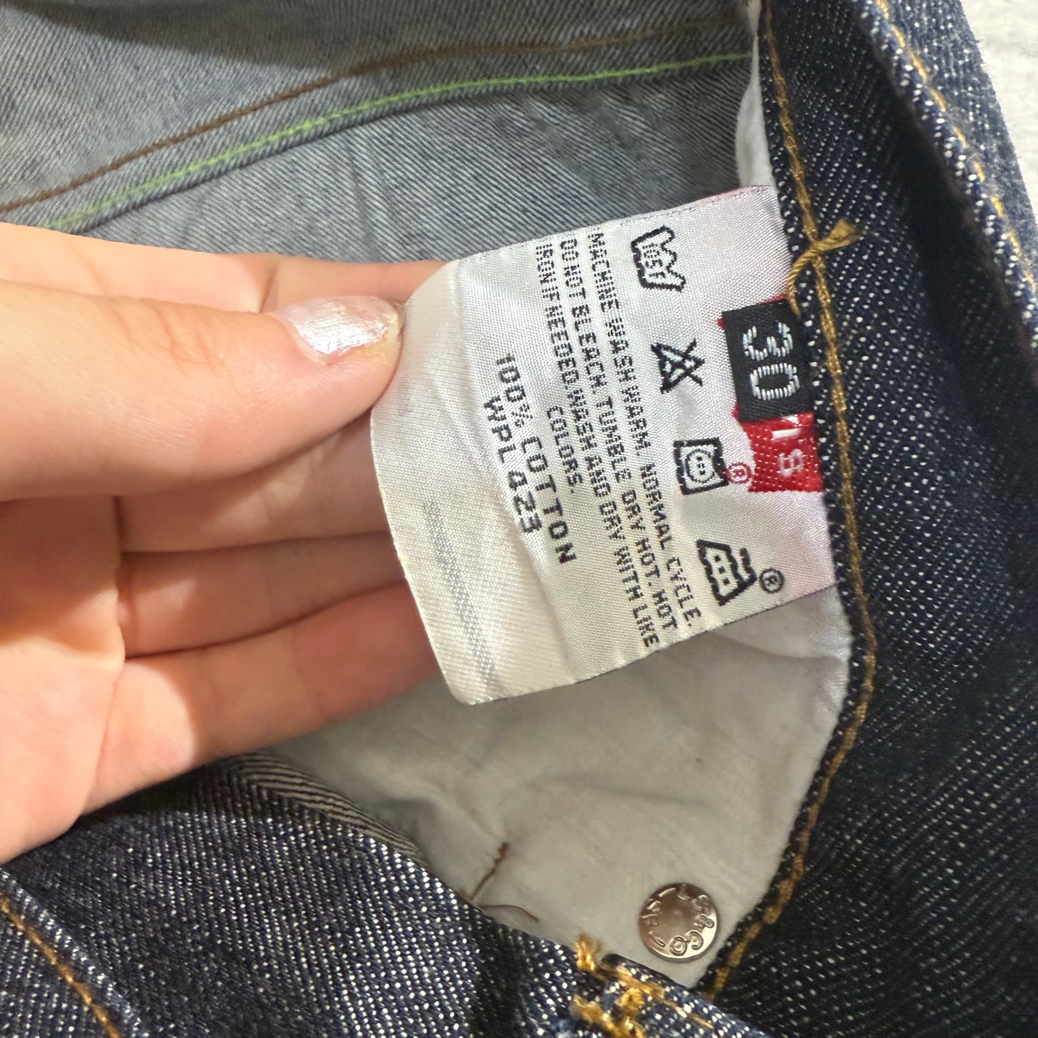 Levi Strauss & Co. Fenom x Fragment Design Neon Zip Raw Denim Jeans Size 30 — photo 4 of 8