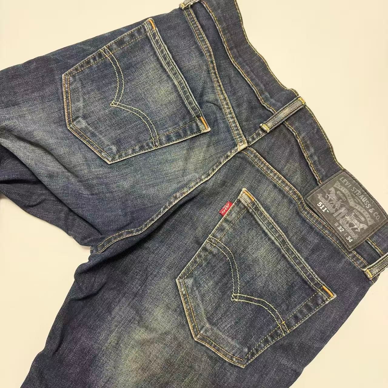 Levi Strauss & Co. Men's Dark Wash Denim Jeans W32 L34 — photo 10 of 10