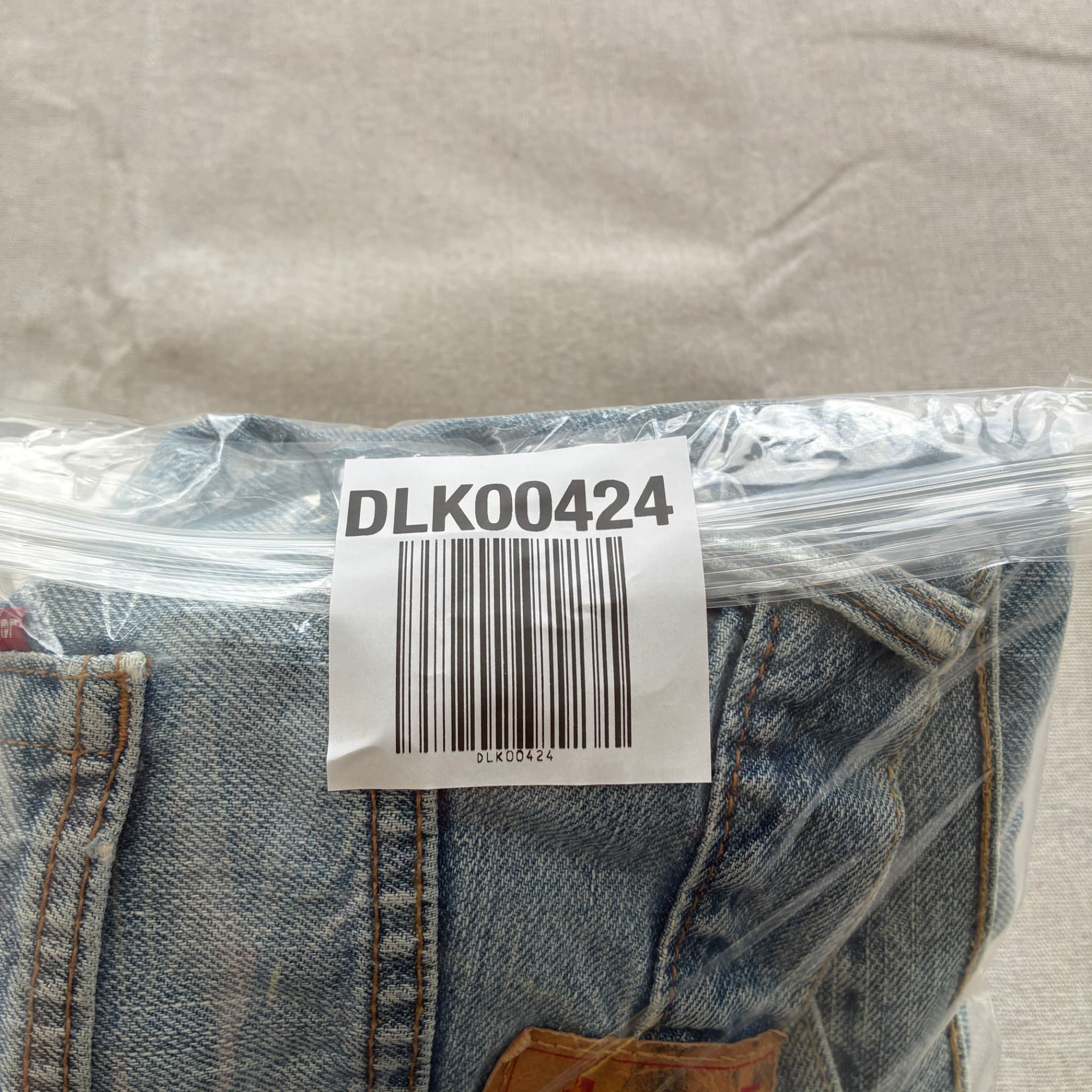 Levi Strauss & Co. Men's Distressed Denim Jean Shorts Blue Baggy Vintage 2000s Release 34 — photo 6 of 6
