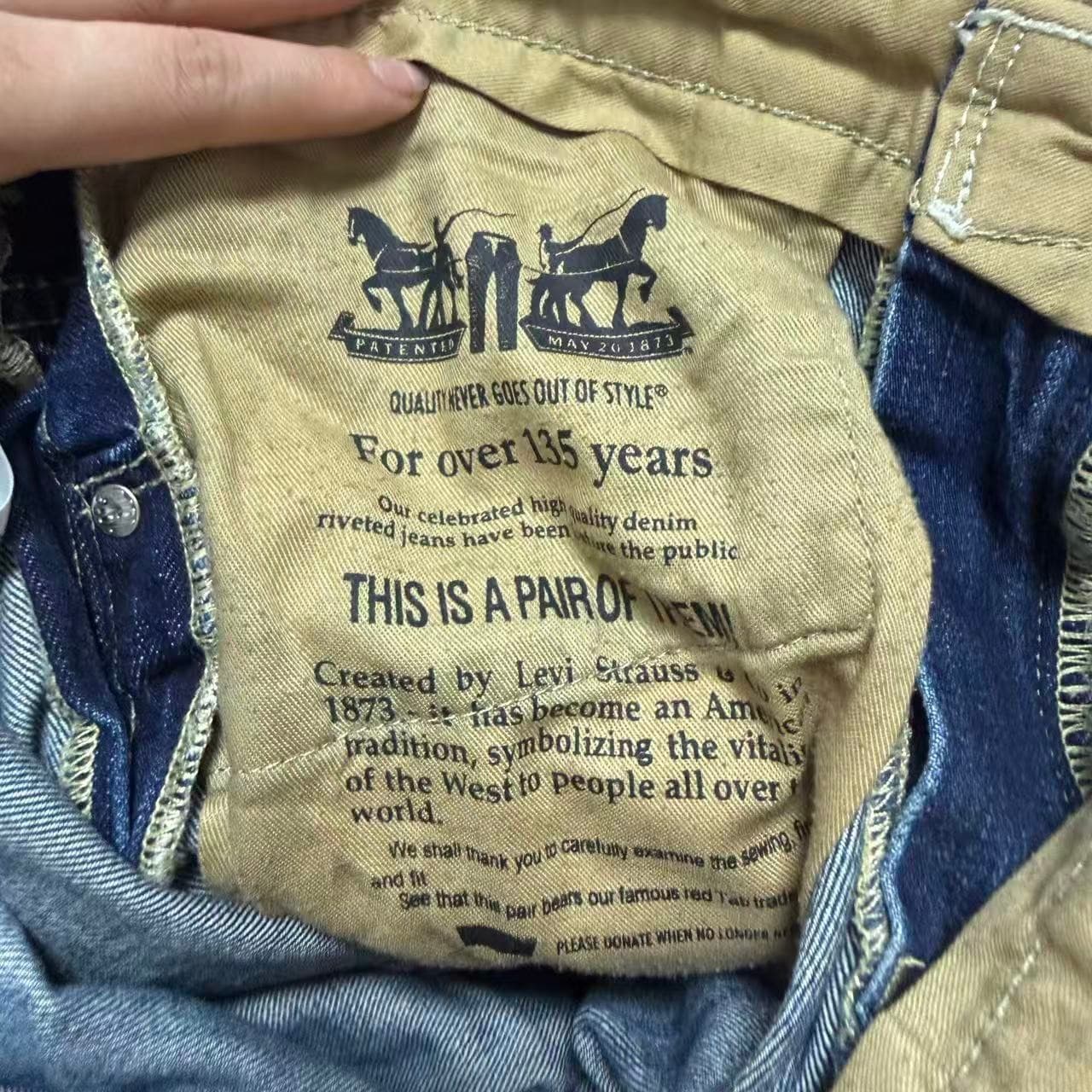 Levi Strauss Men's Blue Denim Jeans Size 31x32 — photo 4 of 11