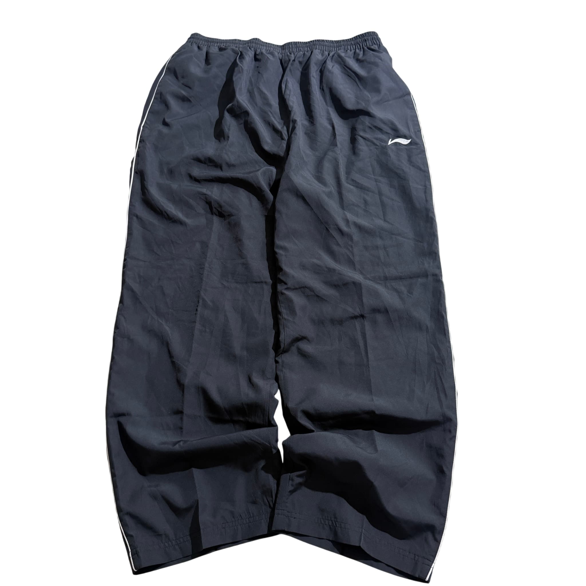 Li-Ning Black Track Pants White Piping — photo 1 of 5
