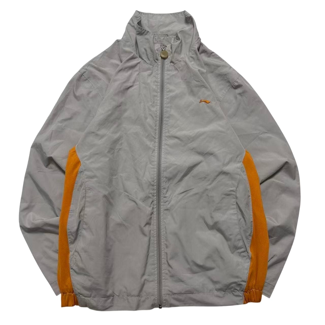 Li-Ning Vintage Grey and Orange Track Jacket — photo 1 of 7