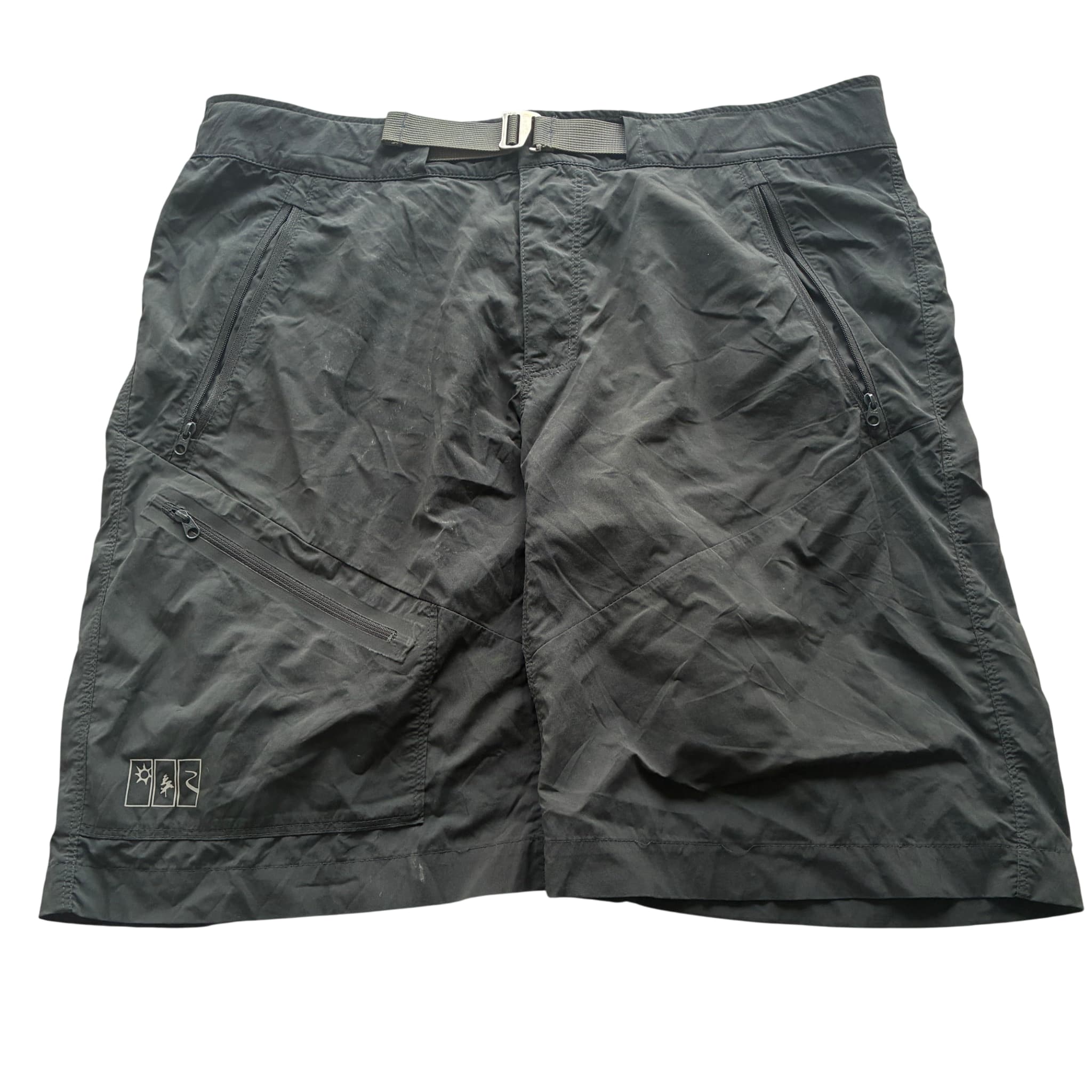 LUBULUO Sahara Hiking Shorts Black Belted Cargo Utility Size M — photo 1 of 7