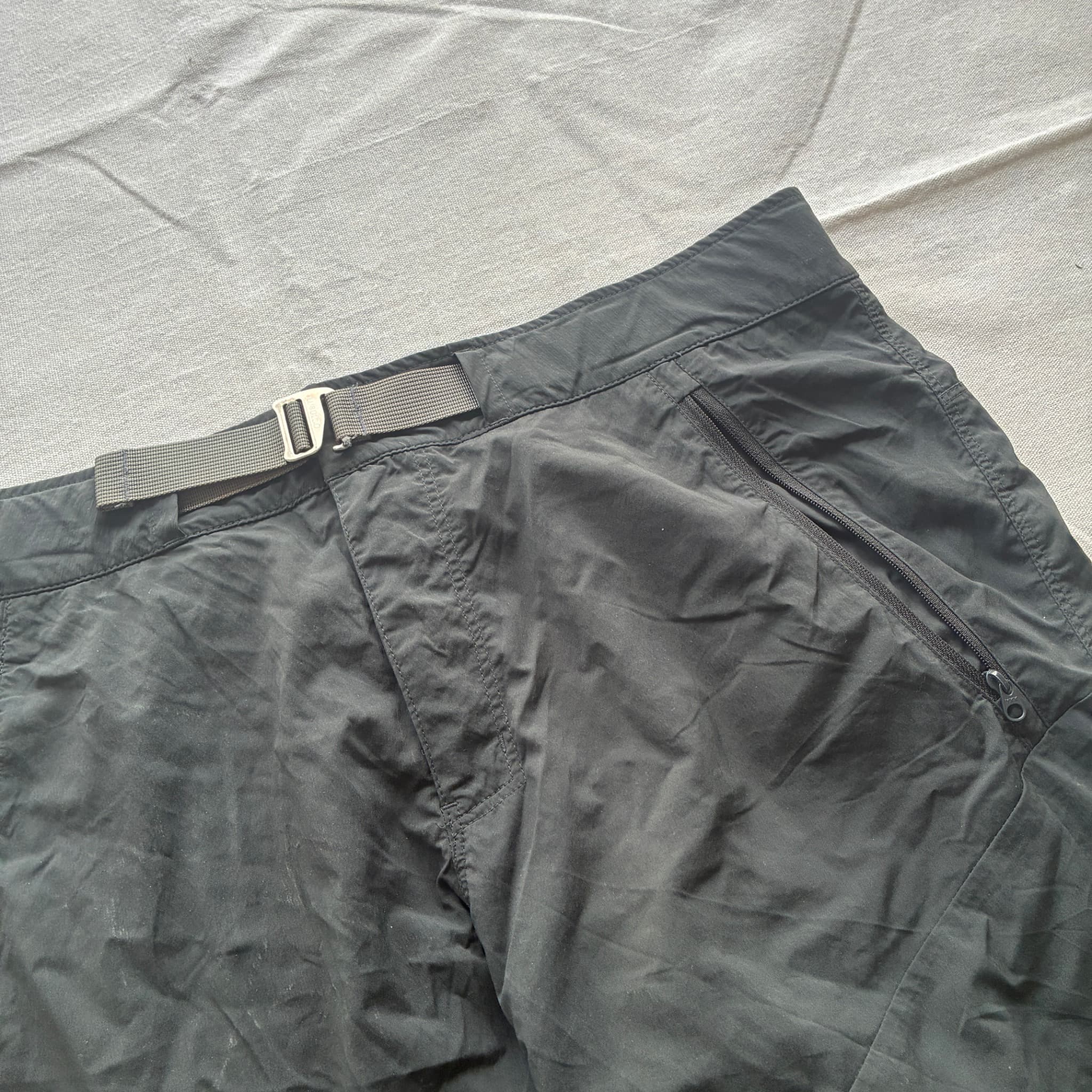 LUBULUO Sahara Hiking Shorts Black Belted Cargo Utility Size M — photo 3 of 7