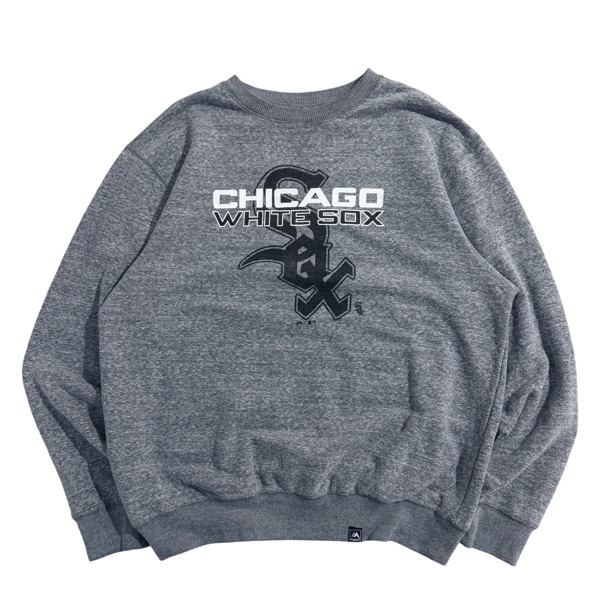 Majestic Chicago White Sox Heather Grey Crewneck Sweatshirt Size L — photo 1 of 7