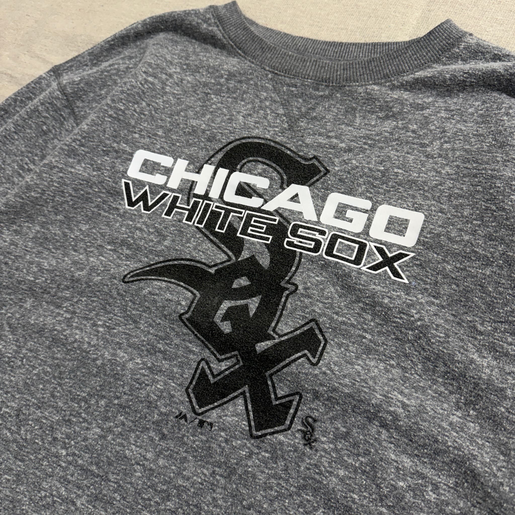 Majestic Chicago White Sox Heather Grey Crewneck Sweatshirt Size L — photo 2 of 7