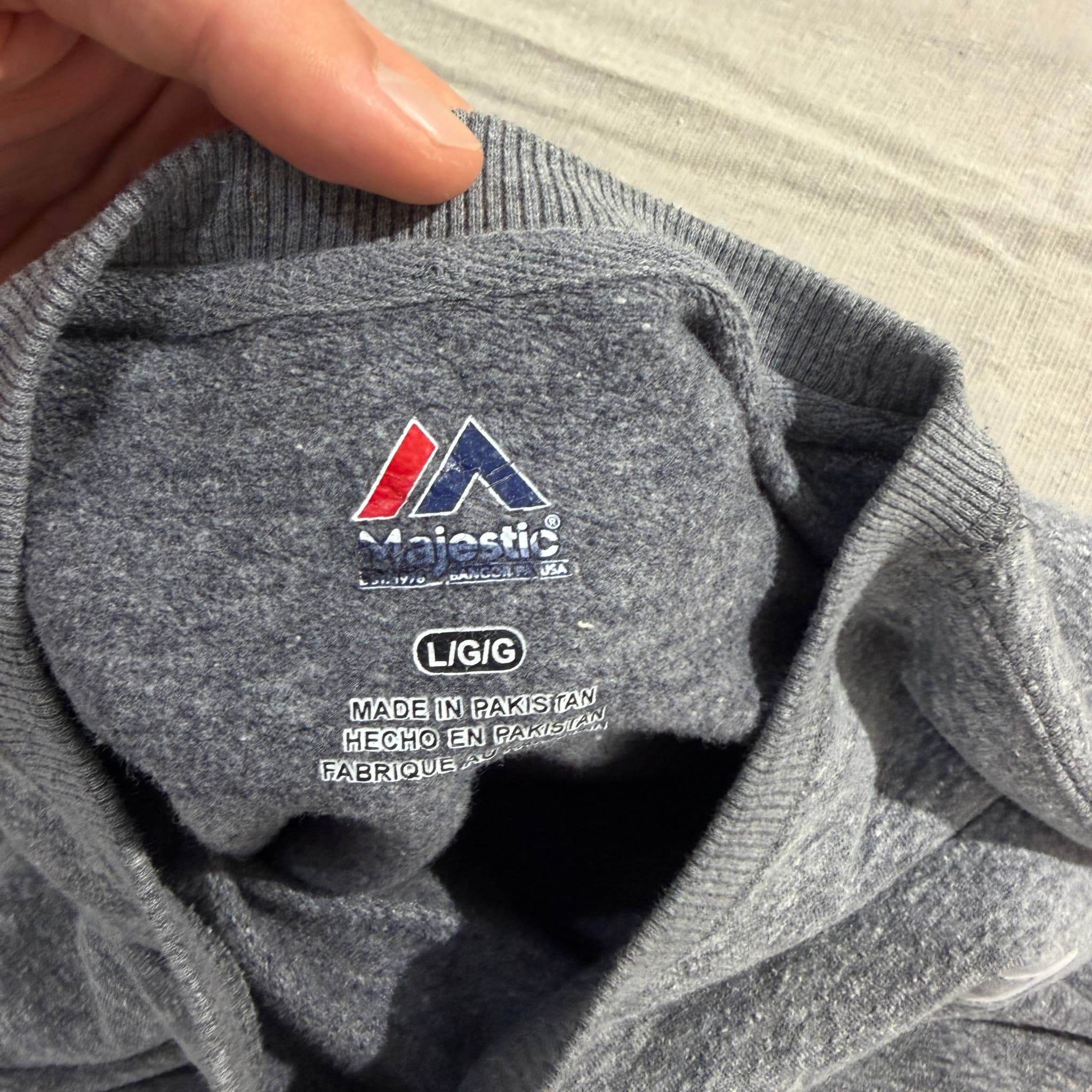 Majestic Chicago White Sox Heather Grey Crewneck Sweatshirt Size L — photo 5 of 7
