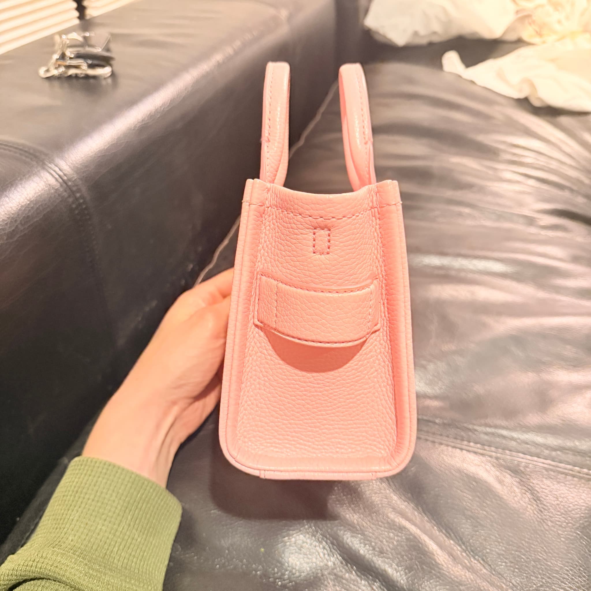 Marc Jacobs The Micro Tote Bag Pink Leather Handbag — photo 2 of 8