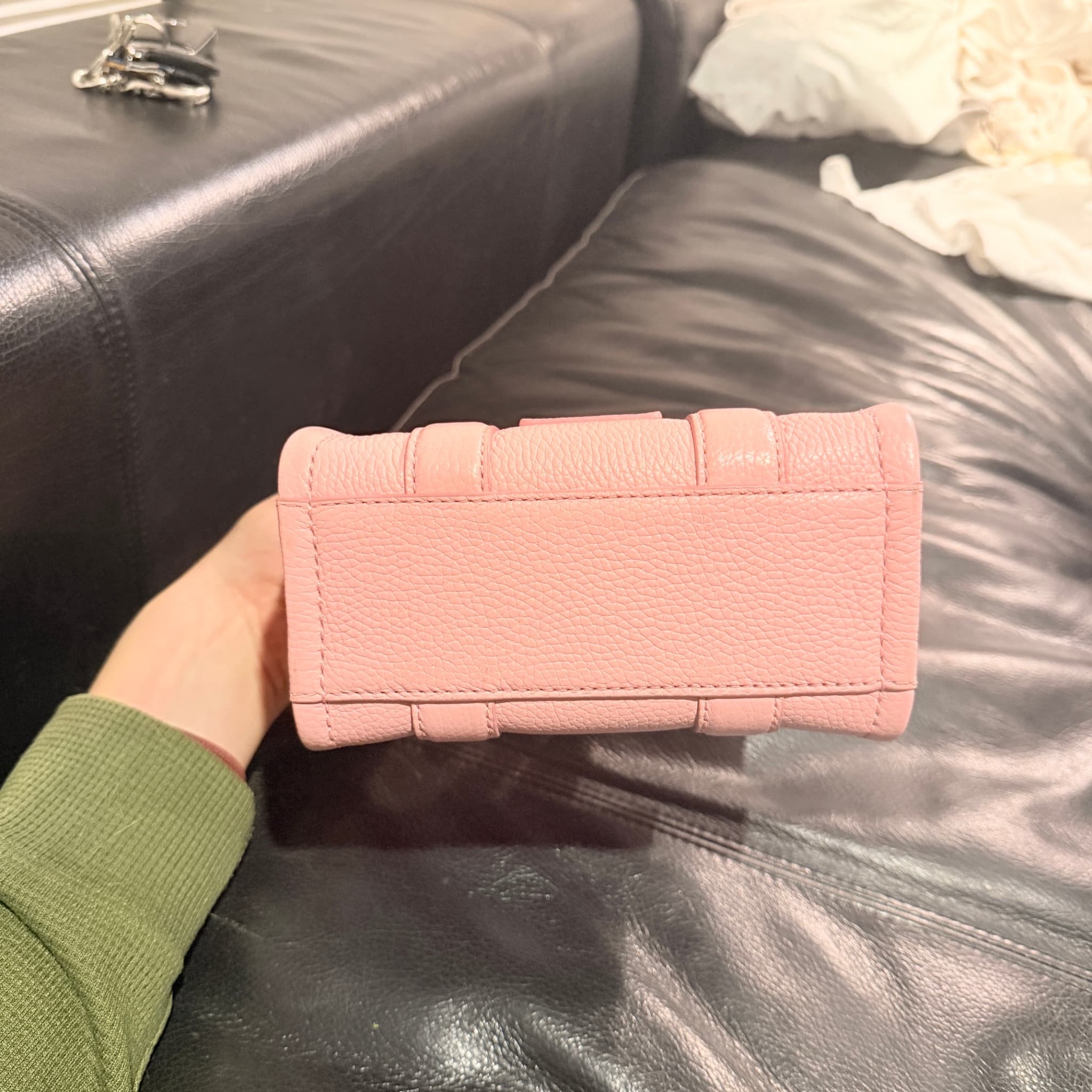 Marc Jacobs The Micro Tote Bag Pink Leather Handbag — photo 5 of 8