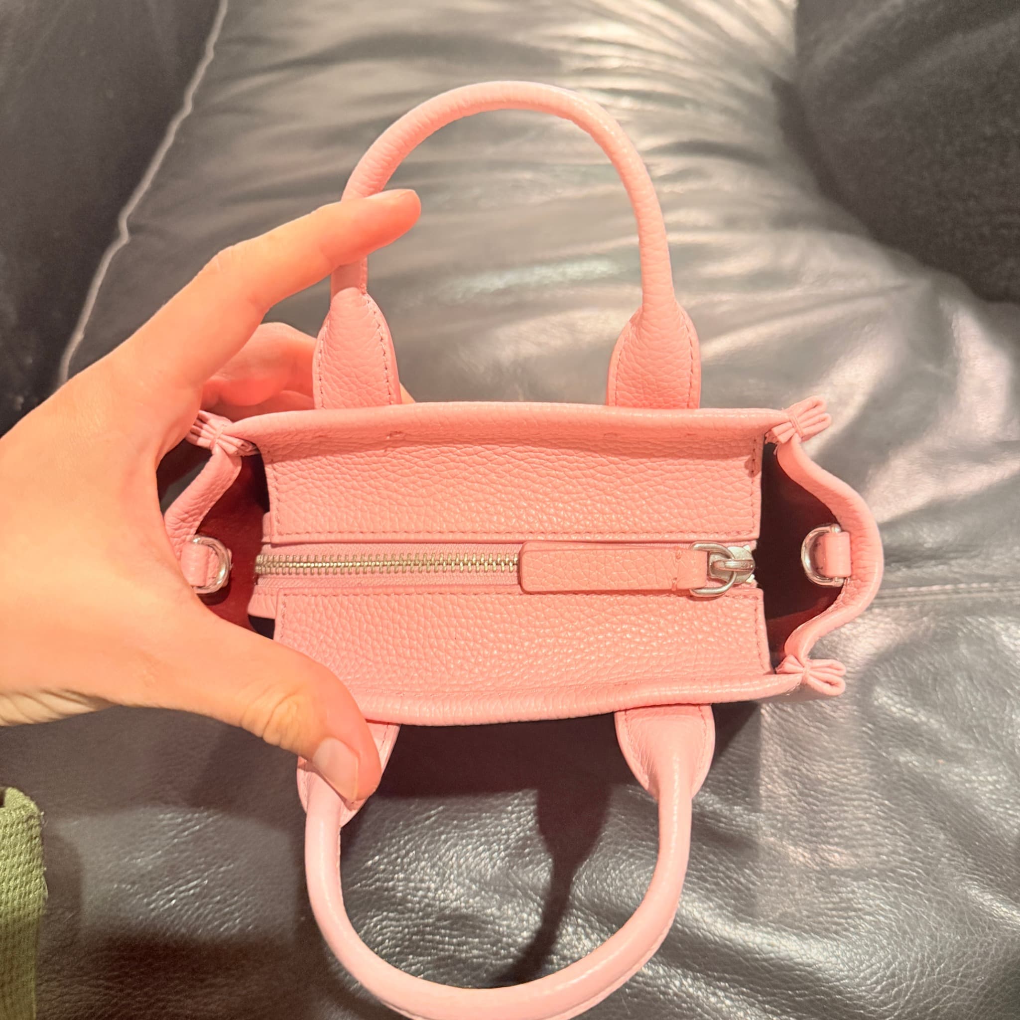 Marc Jacobs The Micro Tote Bag Pink Leather Handbag — photo 6 of 8