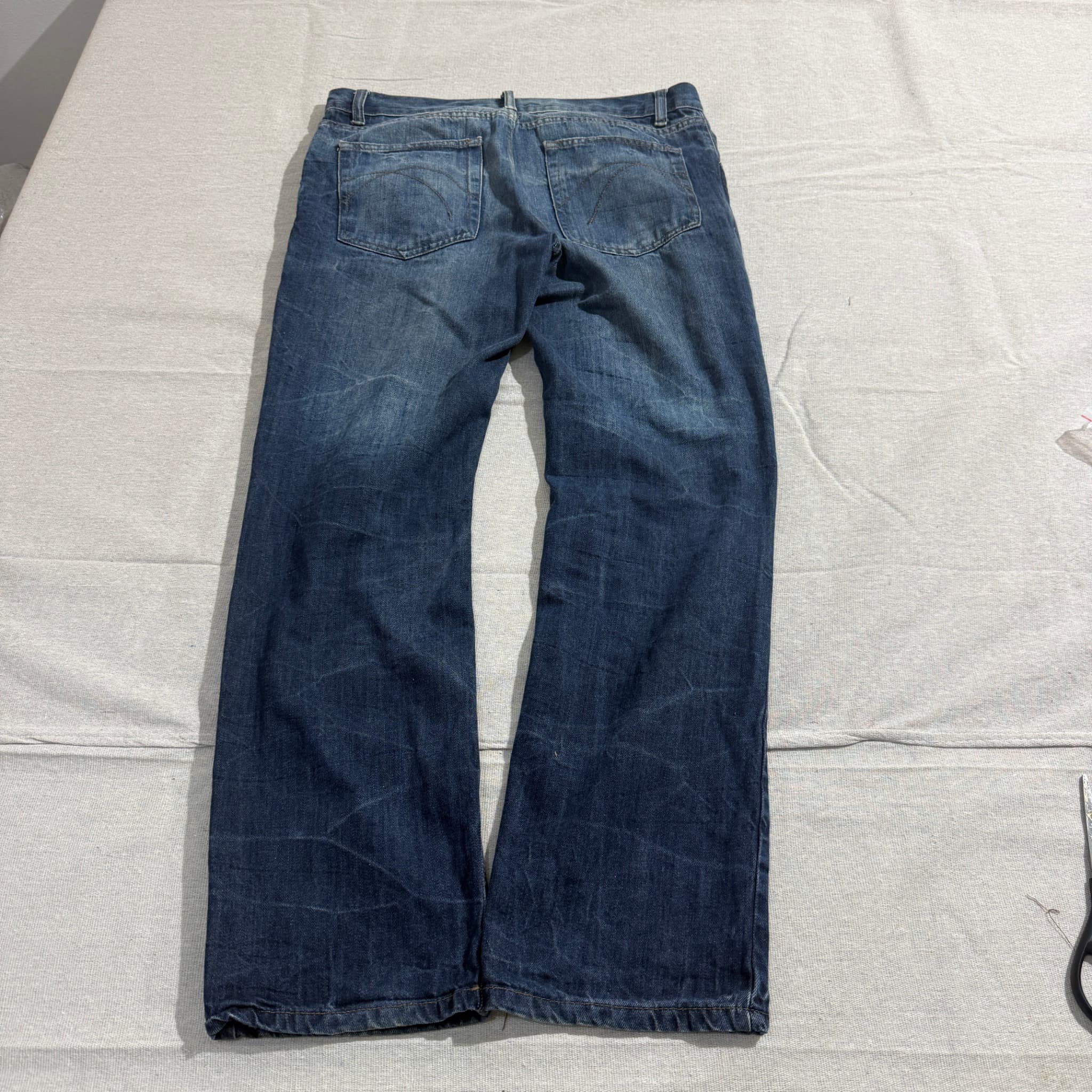 Men's Blue Straight Fit Denim Jeans W34 L32 — photo 5 of 6