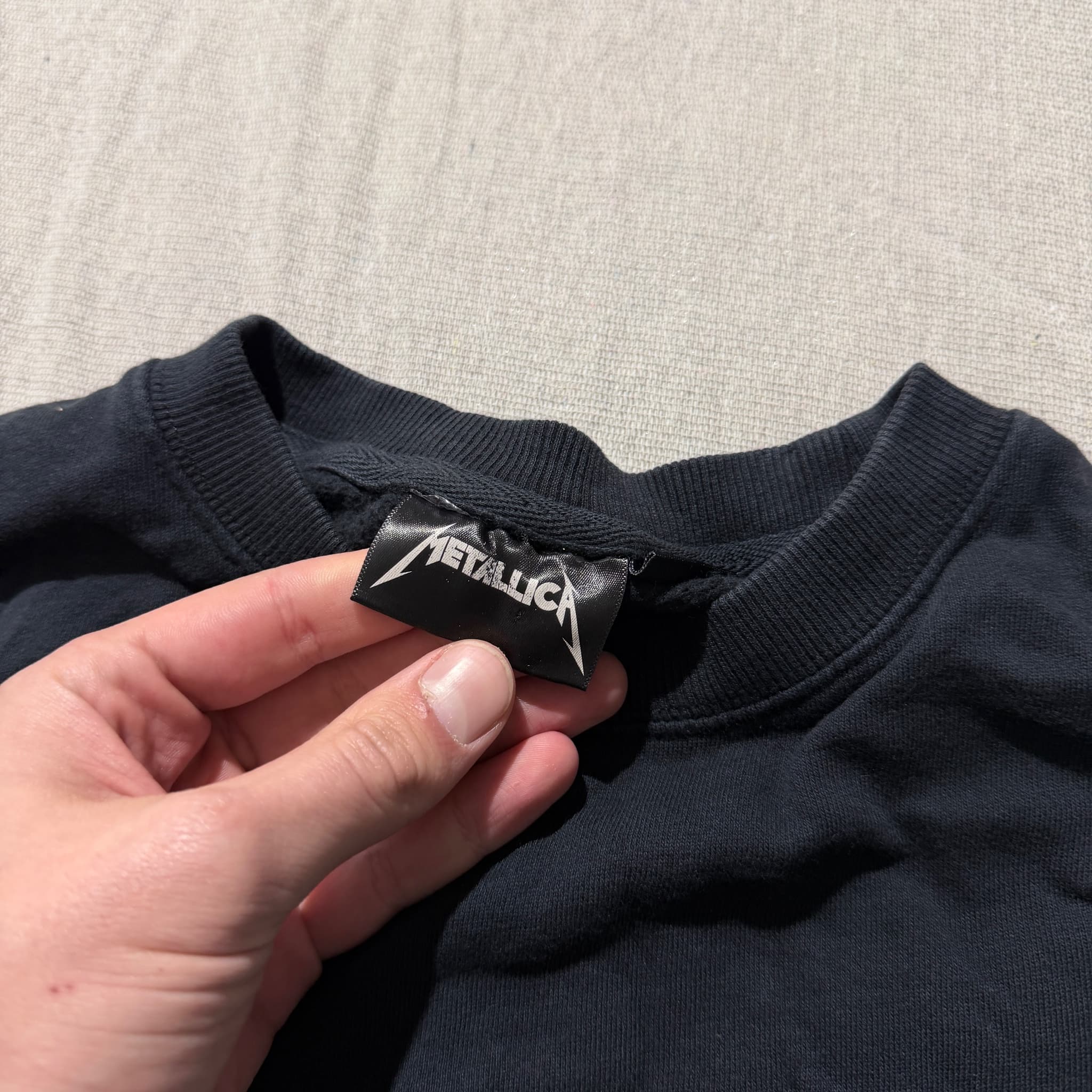 Metallica Ride The Lightning Tour Graphic Sweatshirt Black Size XS — photo 3 of 7