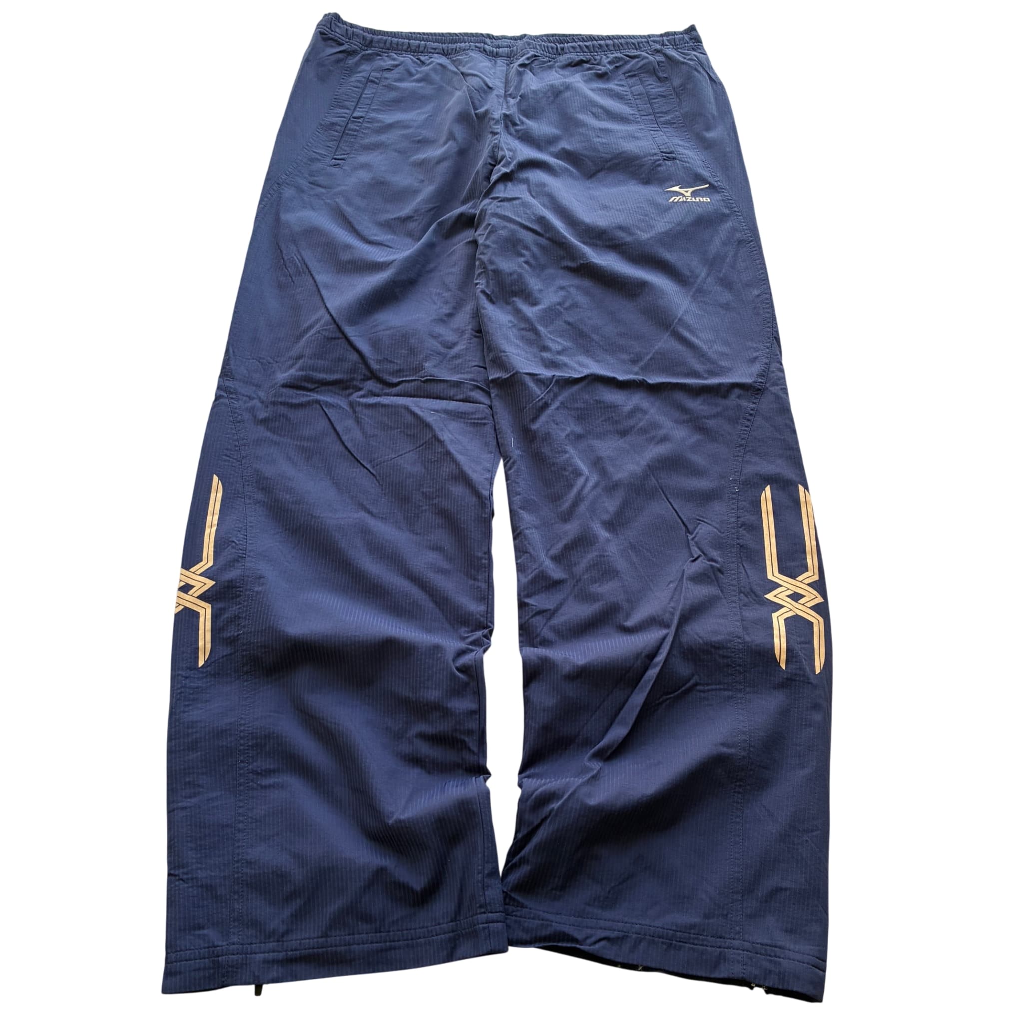 Mizuno Men's Navy Blue Windbreaker Track Pants Size L — photo 1 of 7