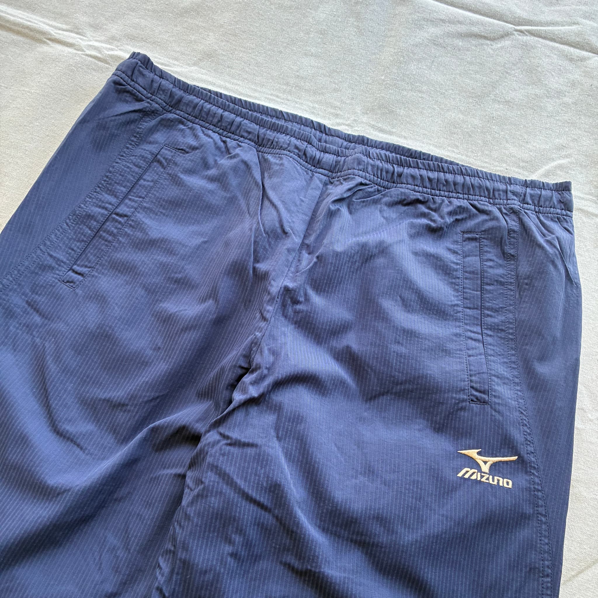 Mizuno Men's Navy Blue Windbreaker Track Pants Size L — photo 3 of 7