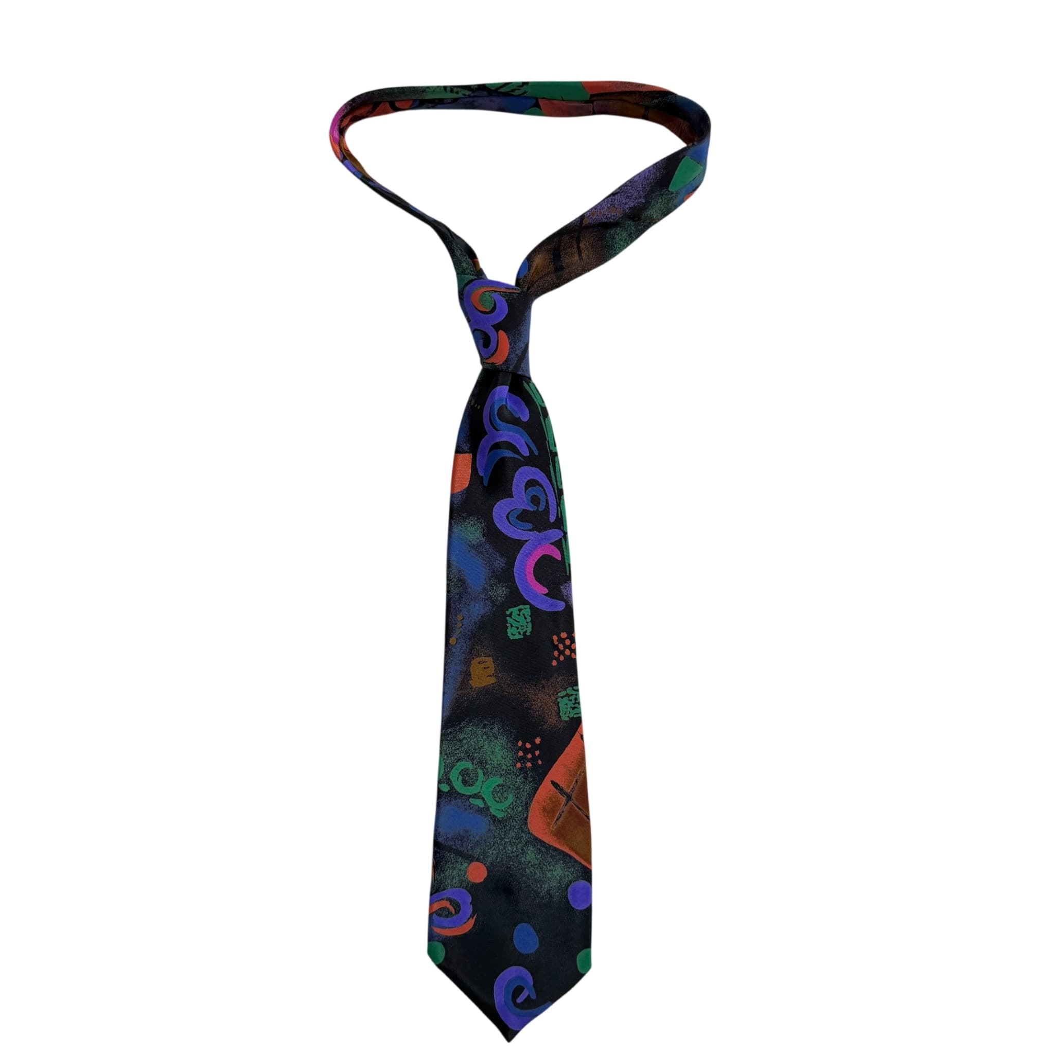 Monsieur Givenchy Vintage Abstract Memphis Style Necktie — photo 1 of 5