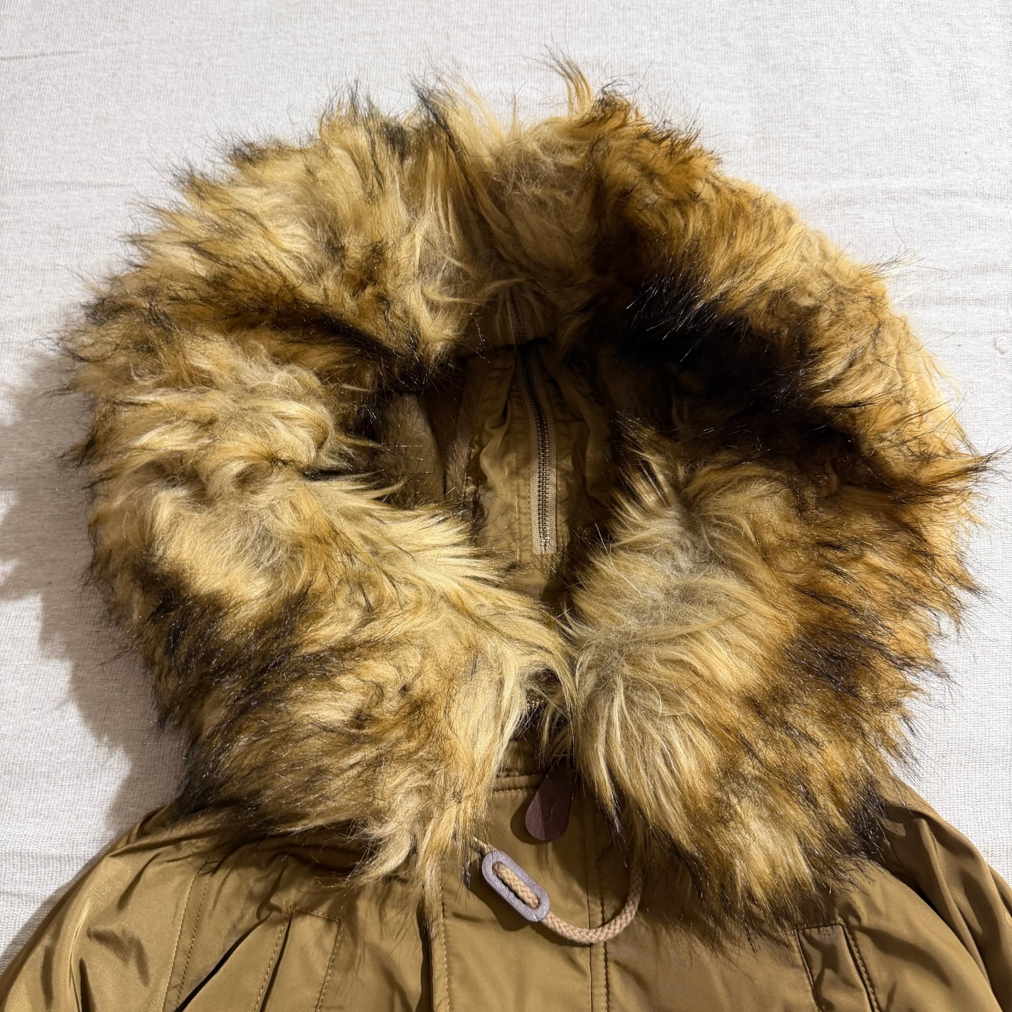 Moussy Brown Faux Fur Hood Bomber Jacket — photo 4 of 10