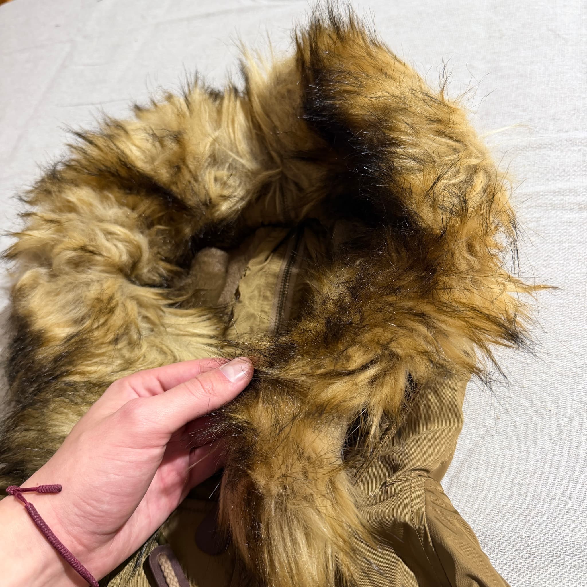 Moussy Brown Faux Fur Hood Bomber Jacket — photo 5 of 10