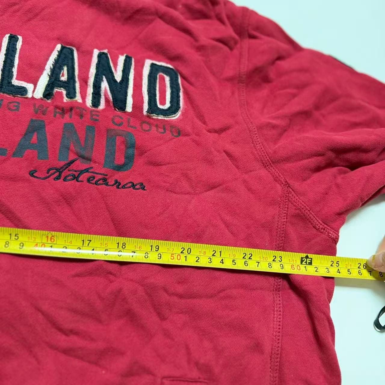 N.Z.A. New Zealand Auckland New Zealand Auckland New Zealand Auckland Red Zip-Up Sweatshirt XXL — photo 6 of 8