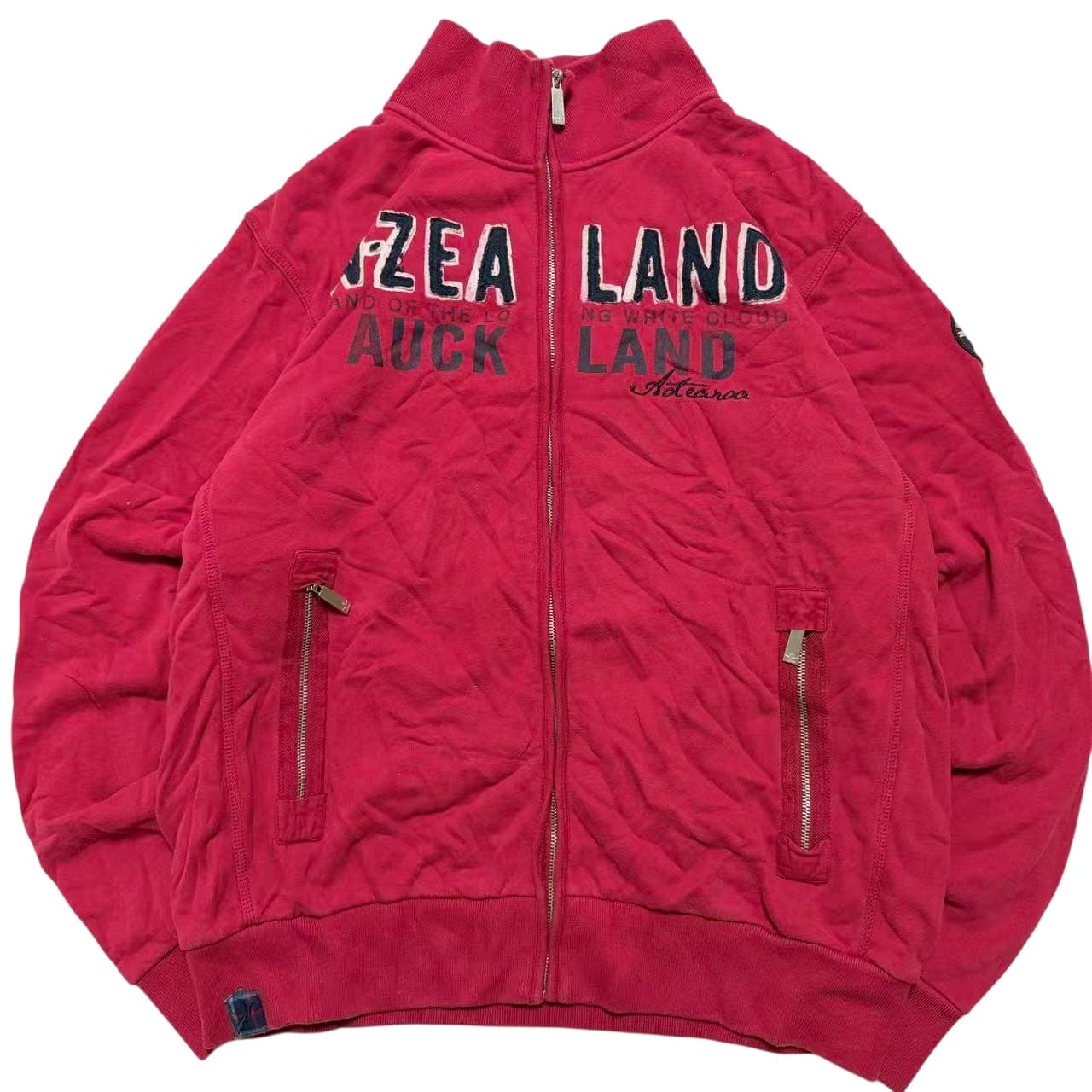 N.Z.A. New Zealand Auckland New Zealand Auckland New Zealand Auckland Red Zip-Up Sweatshirt XXL — photo 1 of 8