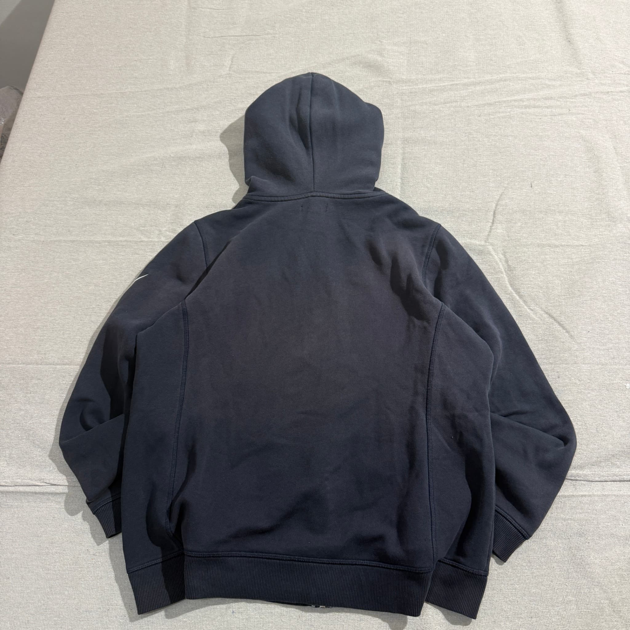 Nautica Men's Navy Blue Full-Zip Embroidered Logo Hoodie — photo 5 of 6