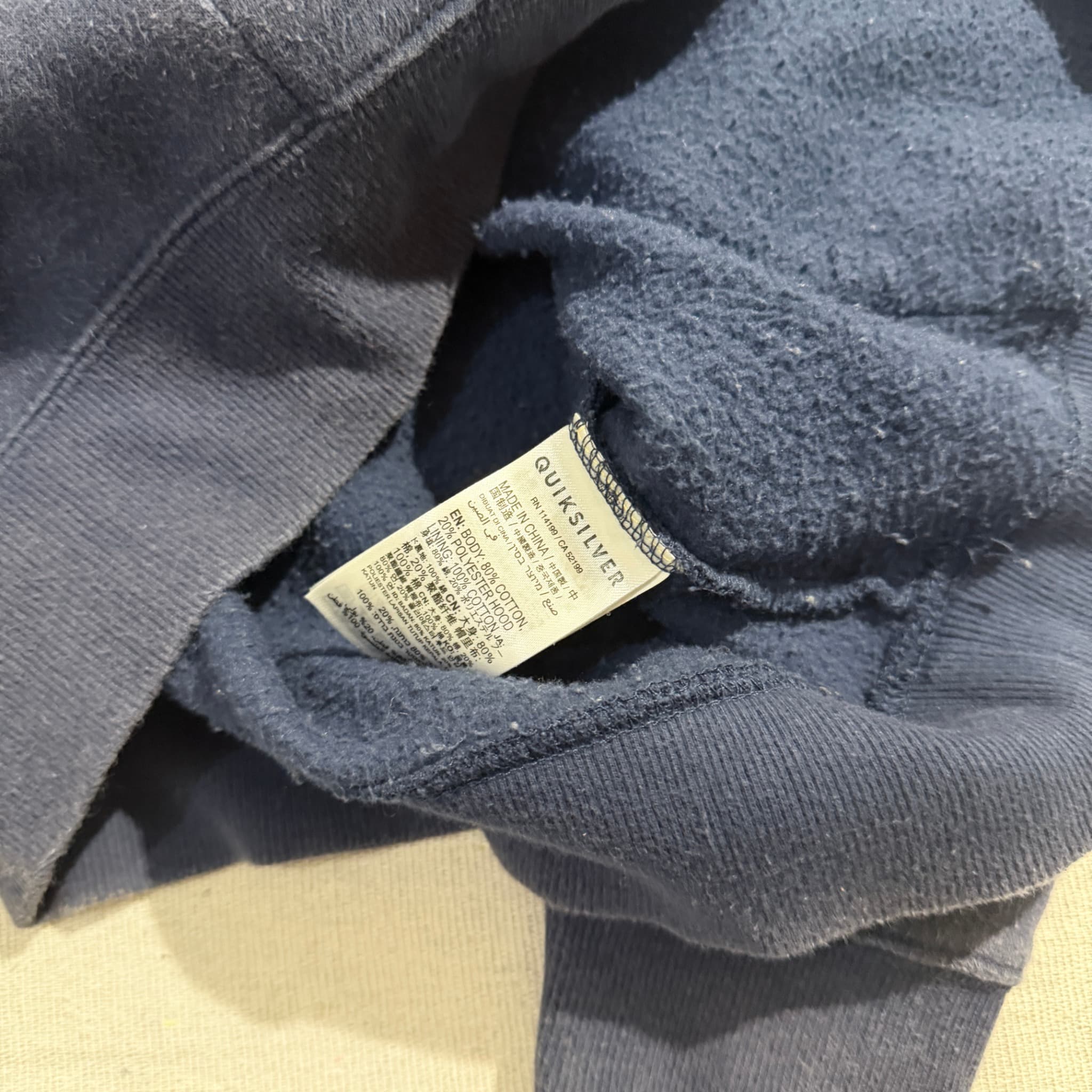 Navy Blue Logo Pullover Hoodie — photo 4 of 8