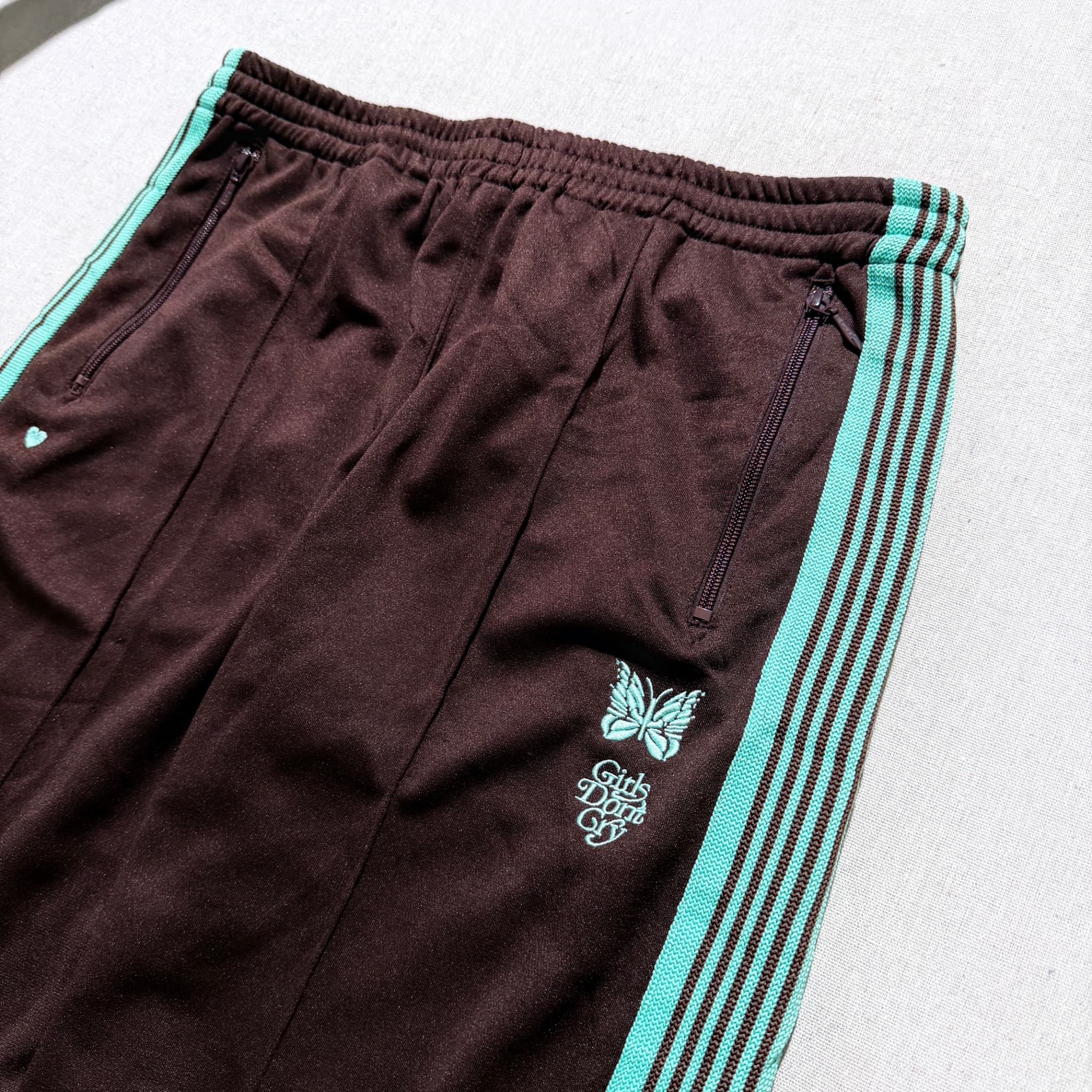 Needles x Girls Don't Cry Track Pants Brown Turquoise Size XL — photo 2 of 8
