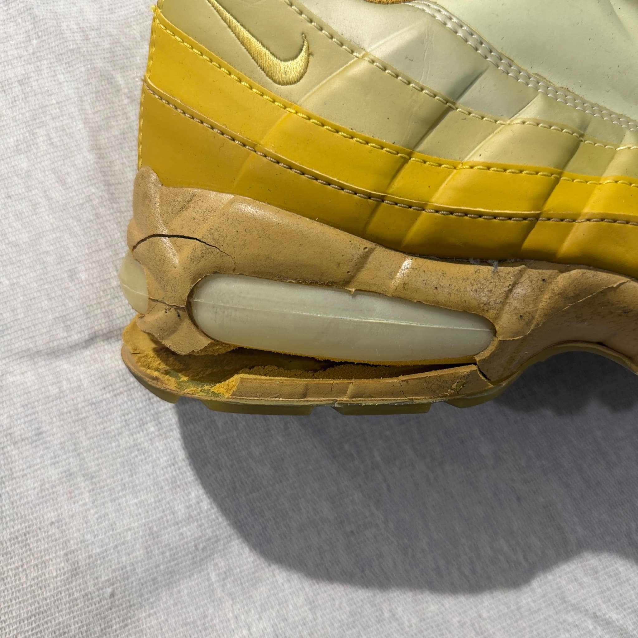 Nike Air Max 95 Zip Wheat Sneakers Yellow Size US 12 — photo 3 of 11