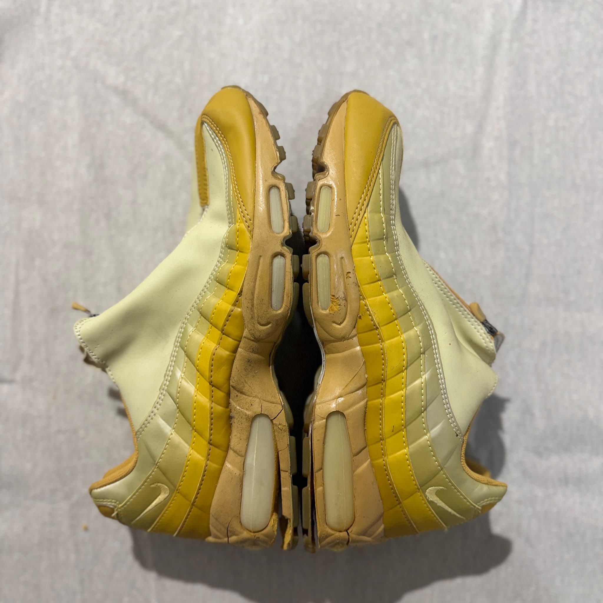 Nike Air Max 95 Zip Wheat Sneakers Yellow Size US 12 — photo 7 of 11