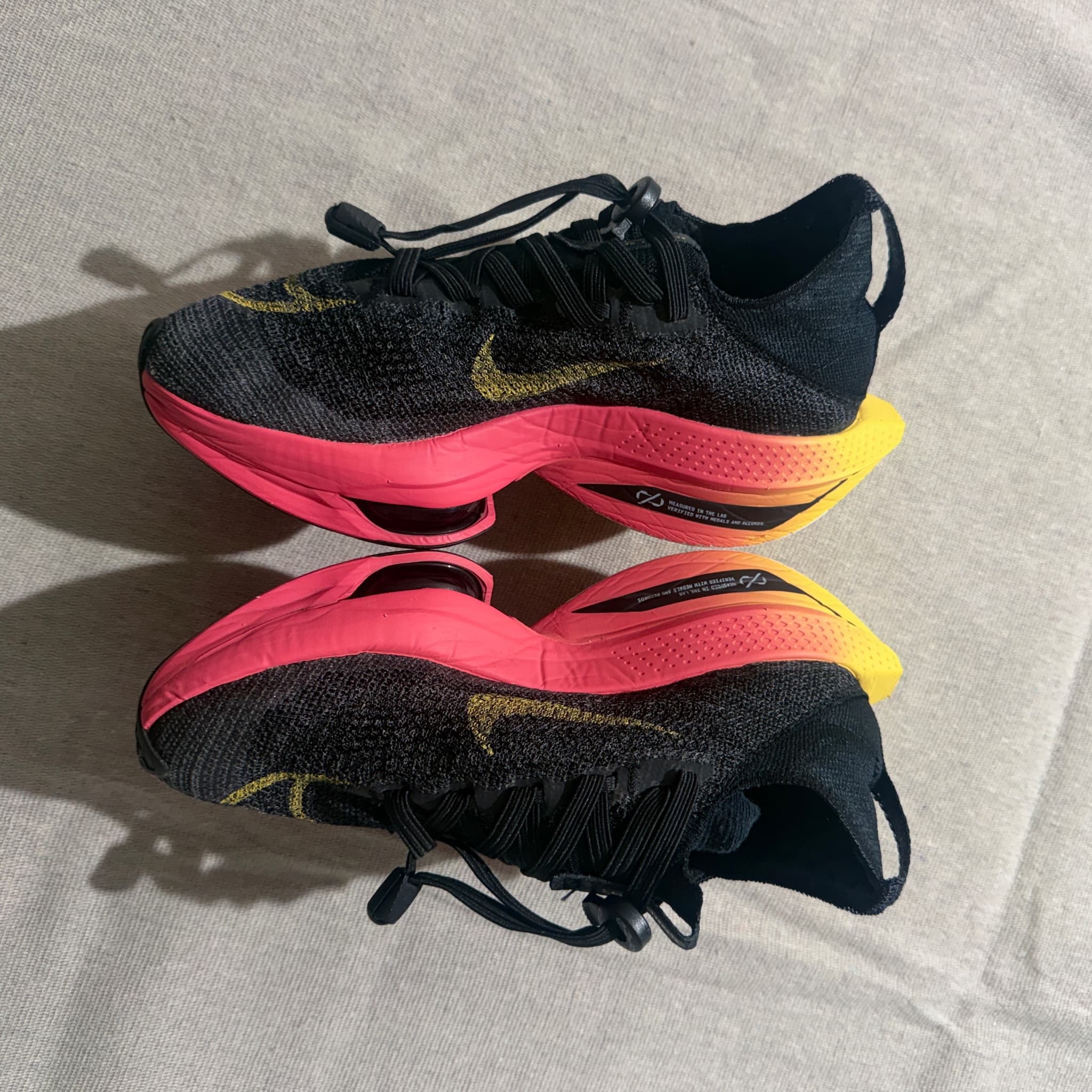 Nike Air Zoom Alphafly Next% 2 Black Yellow Strike Hyper Pink Sneakers — photo 4 of 11