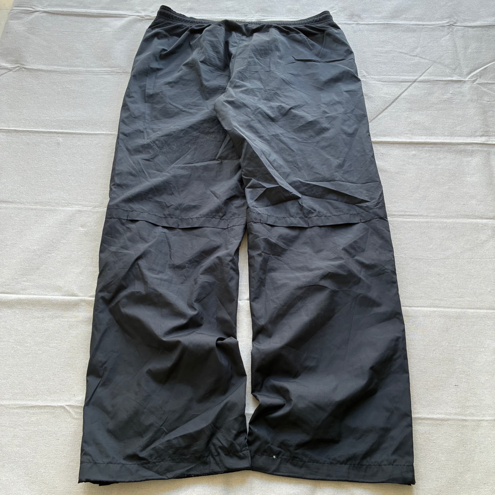 Nike Black Nylon Track Pants Baggy Vintage 2000s Release Size XL — photo 5 of 7
