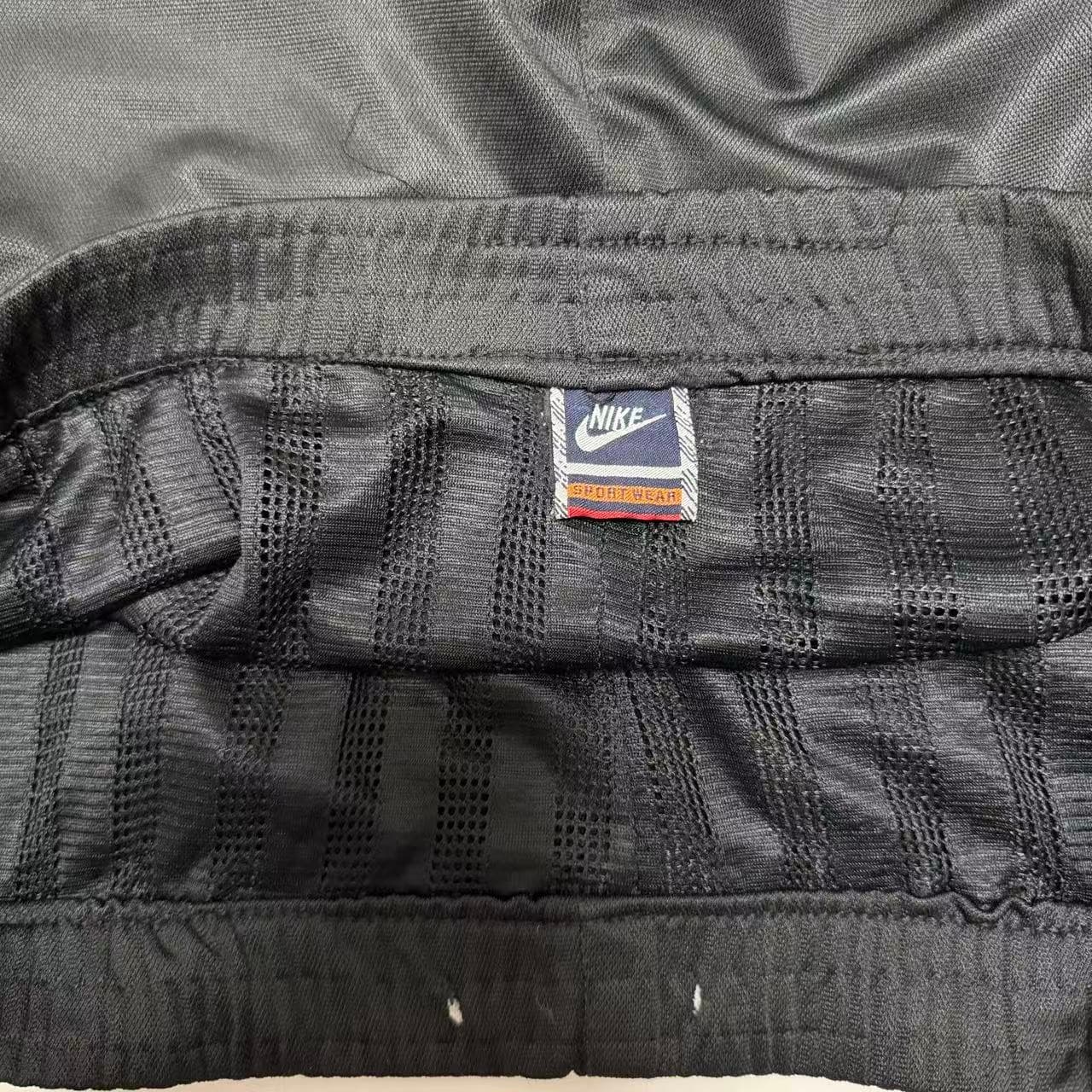 Nike Black Track Pants Gold Swoosh Y2K — photo 3 of 10
