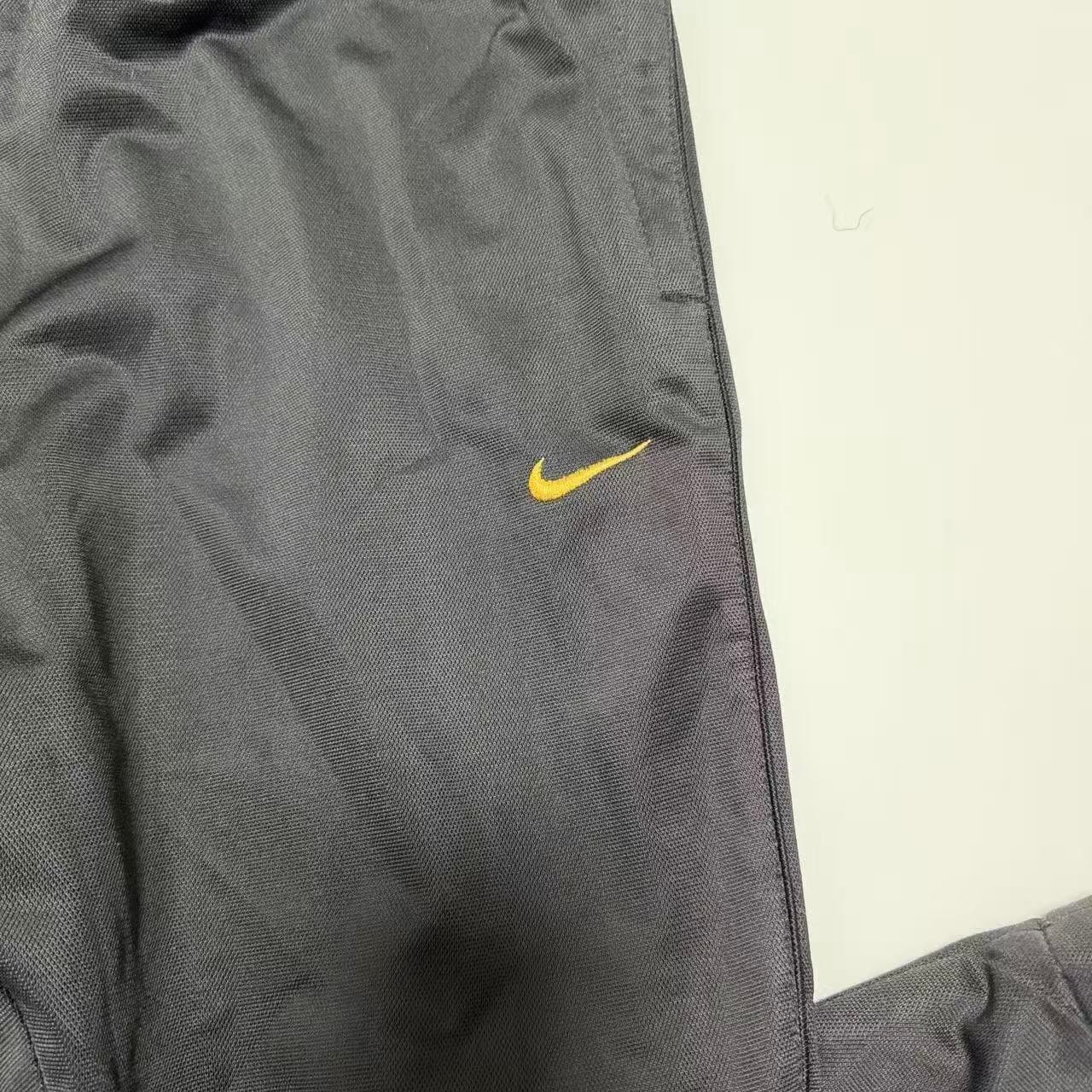 Nike Black Track Pants Gold Swoosh Y2K — photo 2 of 10