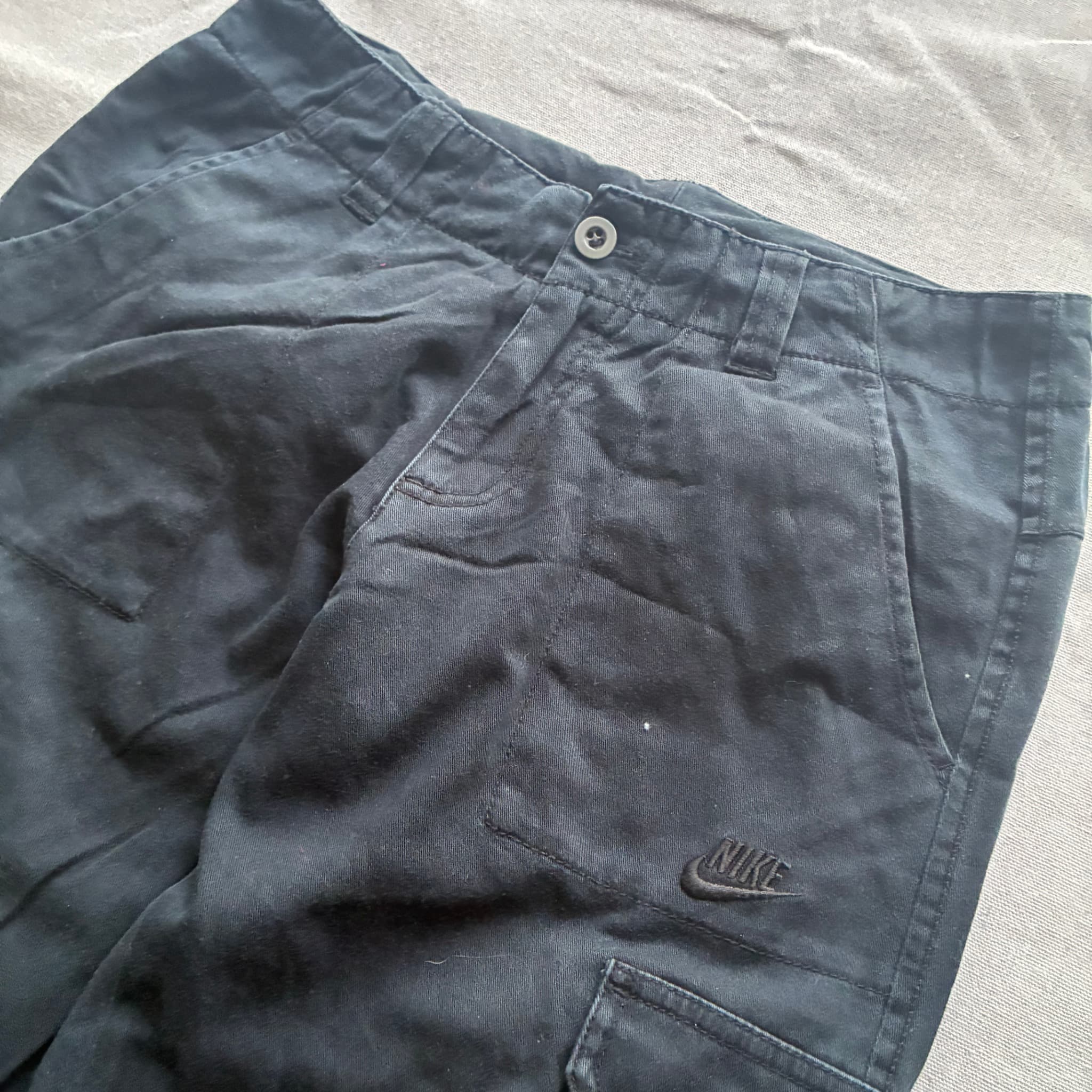 Nike Cargo Shorts Black Baggy Vintage 2000s Release Size S — photo 3 of 7