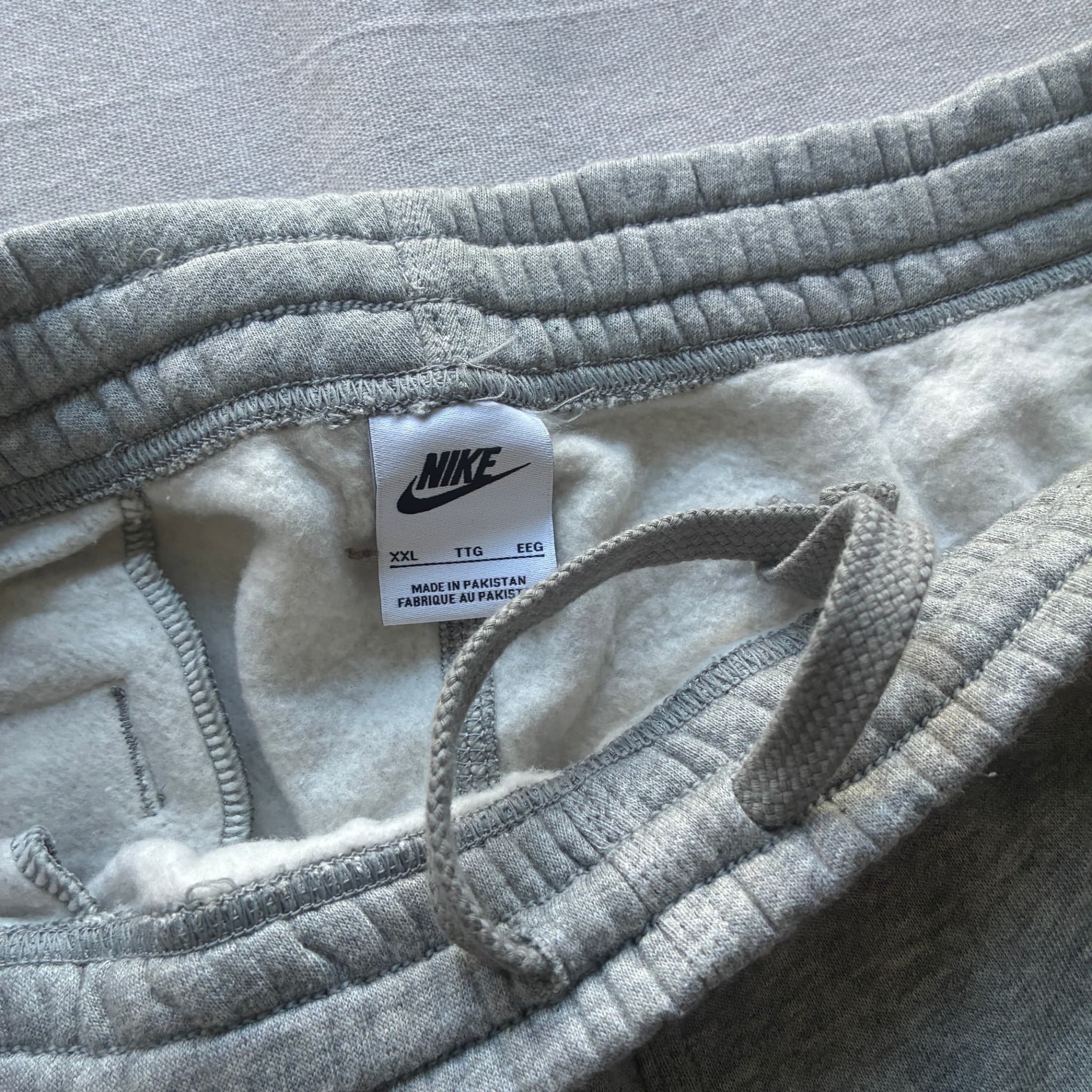 Nike Club Fleece Open Hem Sweatpants Grey XXL — photo 4 of 6