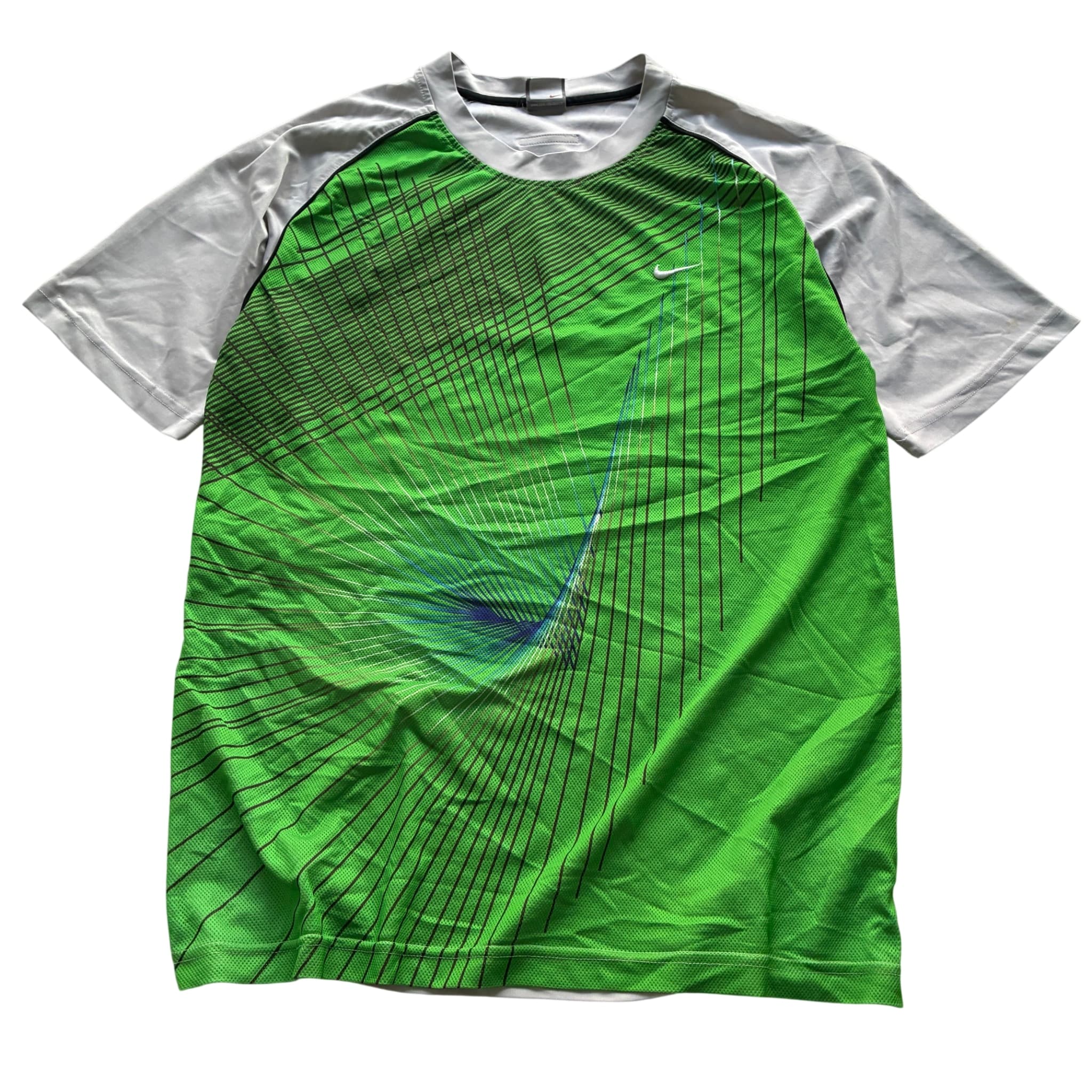 Nike Dri-FIT Graphic Training T-Shirt Green/Grey — photo 1 of 8