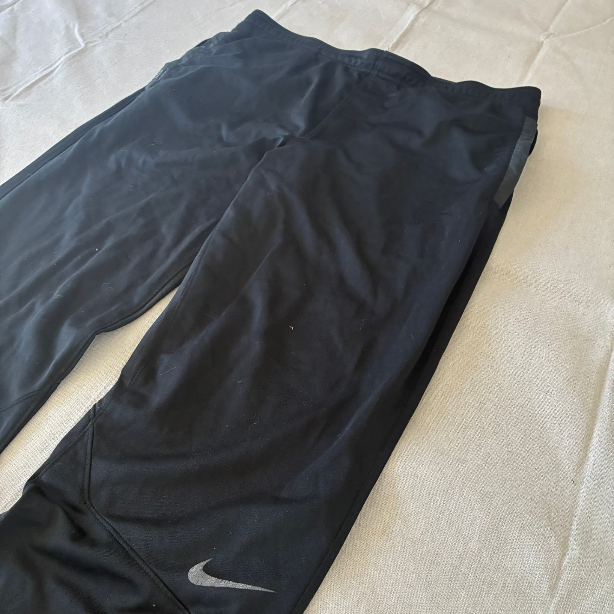 Nike Dri-FIT Men's Black Training Pants With Zippered Cuffs Size Large — photo 3 of 12