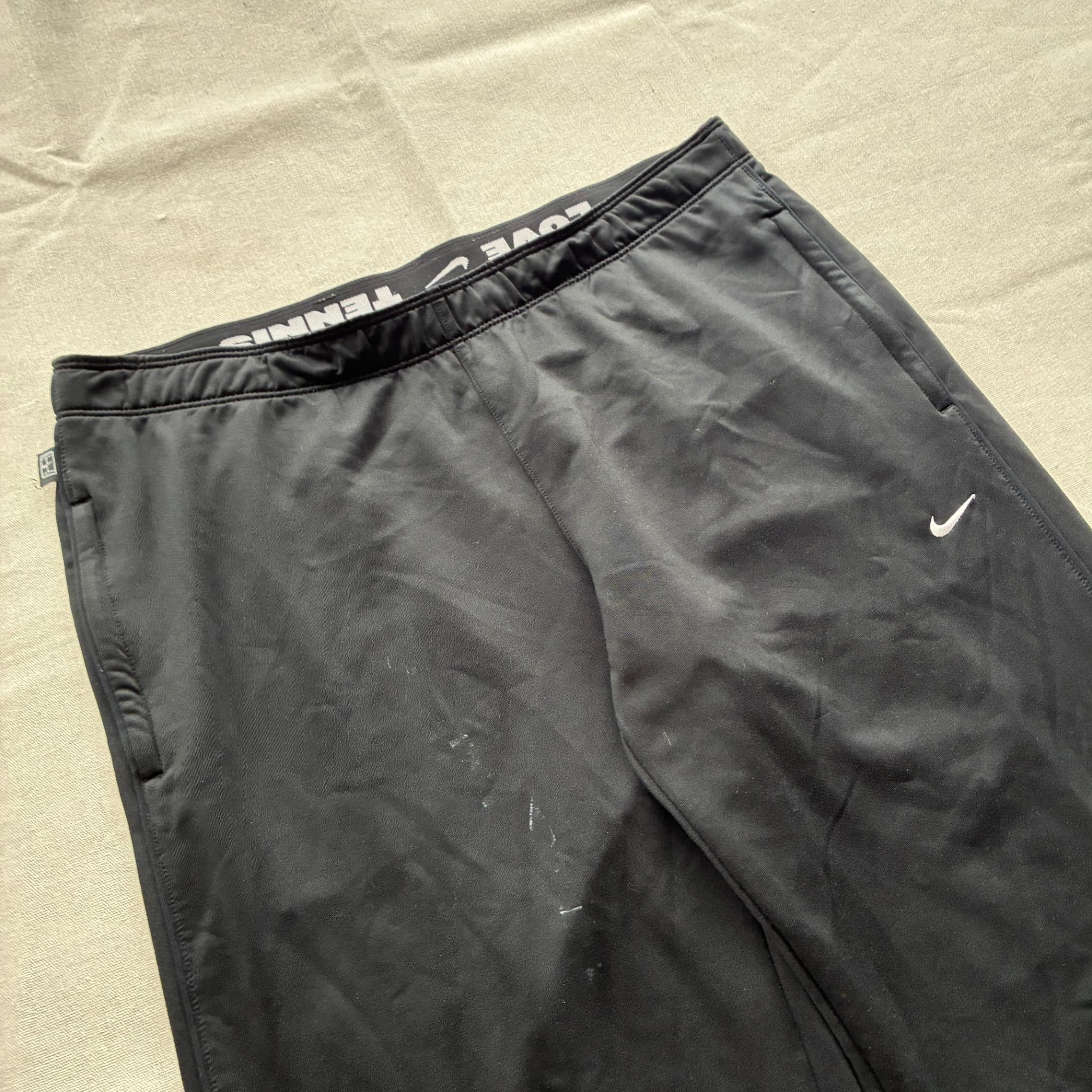 Nike Dri-FIT Men's Training Pants Black Love Tennis Baggy Vintage 2000s Size L — photo 3 of 11