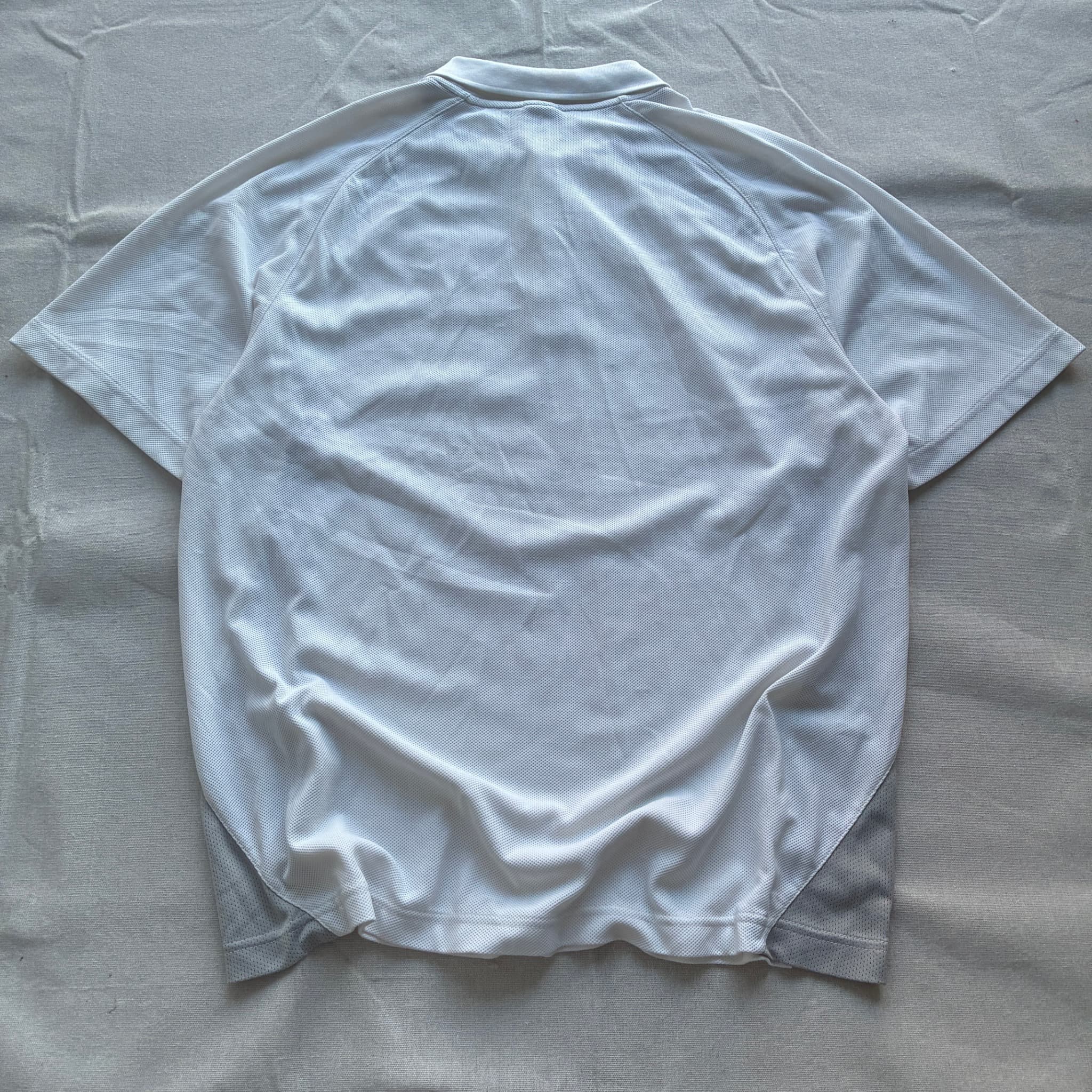 Nike Dri-FIT Mesh Panel Polo Shirt White Grey XL — photo 5 of 7