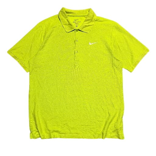 Nike Dri-FIT Neon Yellow Golf Polo Shirt Men's Size Large — photo 1 of 7