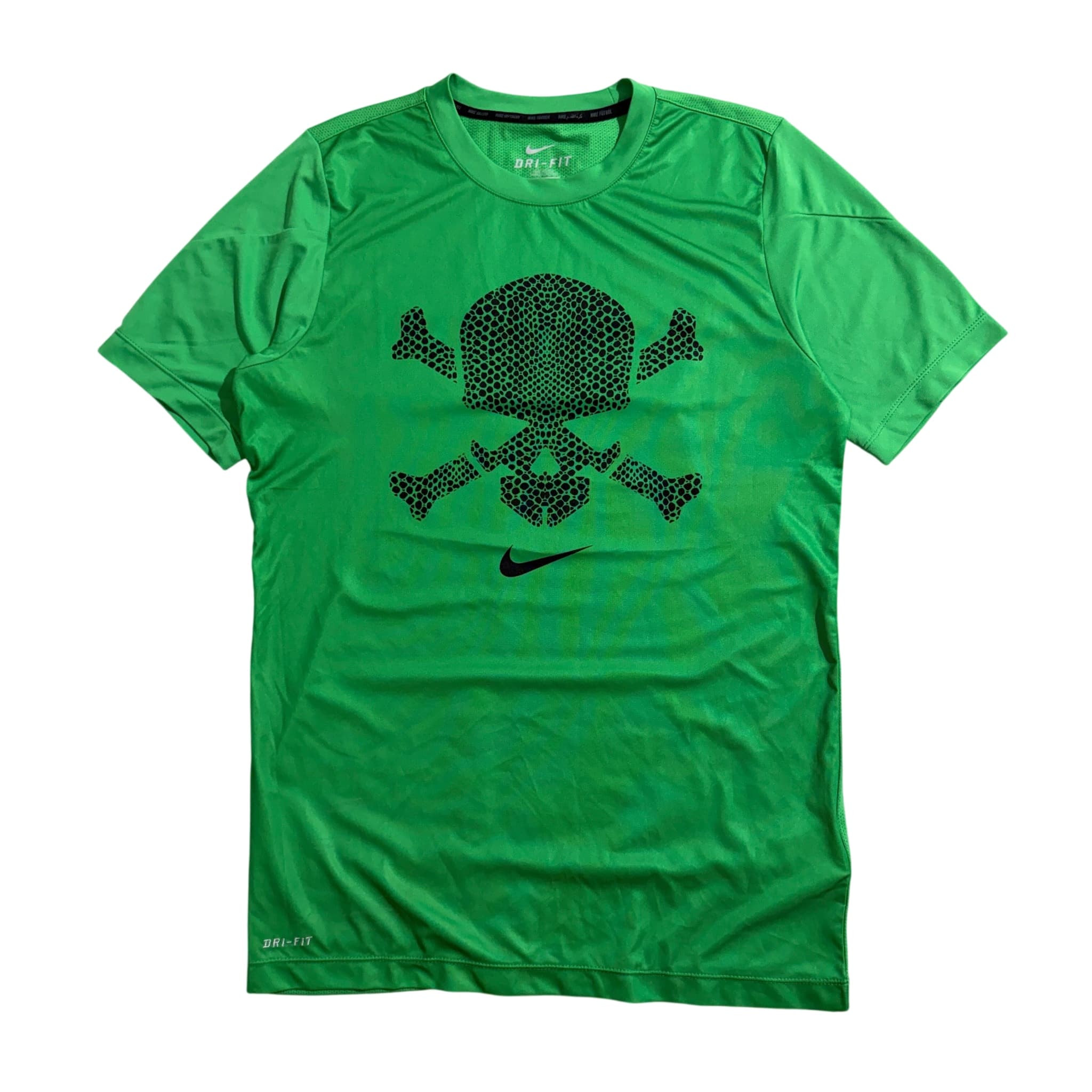 Nike Dri-FIT Skull And Crossbones Graphic T-Shirt Green Men's Size M — photo 1 of 5
