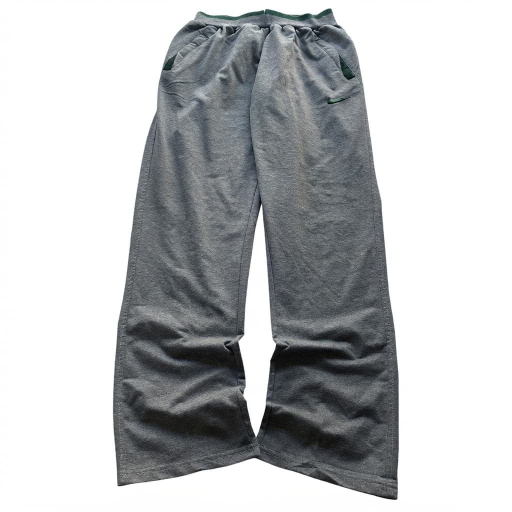Nike Grey Sweatpants With Green Accents — photo 1 of 7
