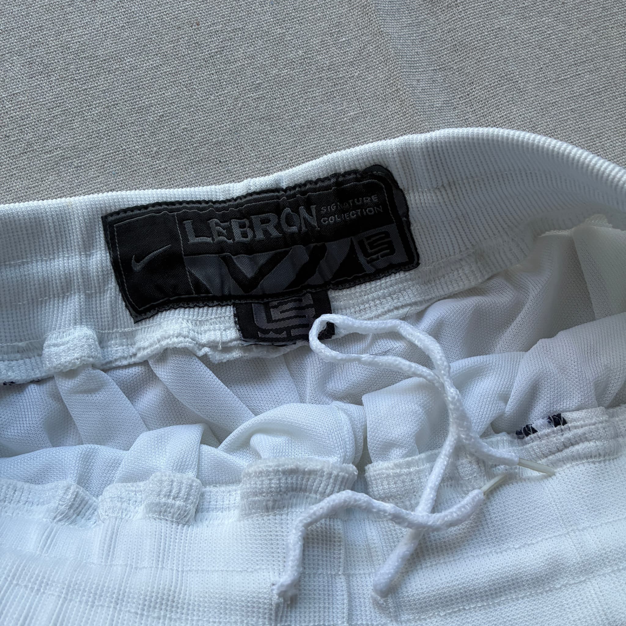 Nike LeBron James Basketball Shorts White LJ Logo Size S — photo 5 of 9