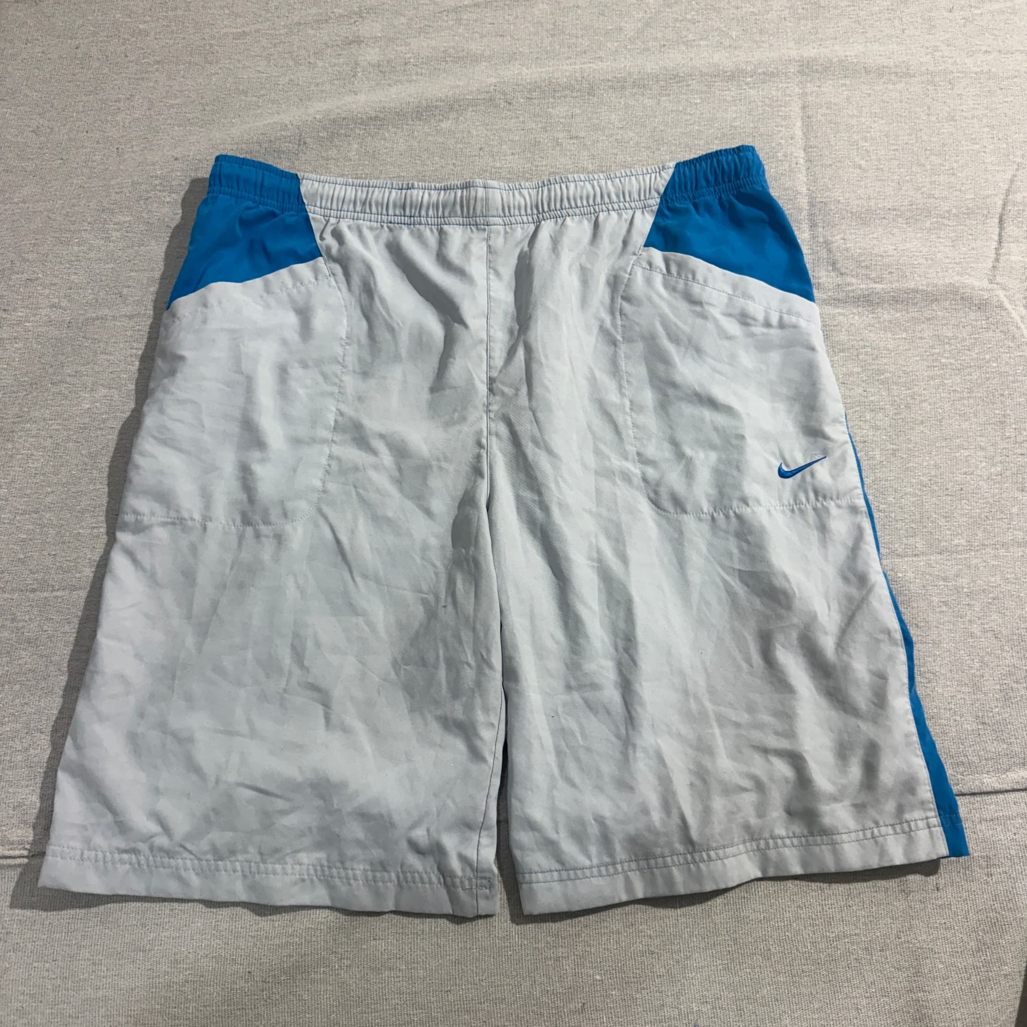 Nike Men's Athletic Performance Shorts Grey Blue — photo 1 of 6