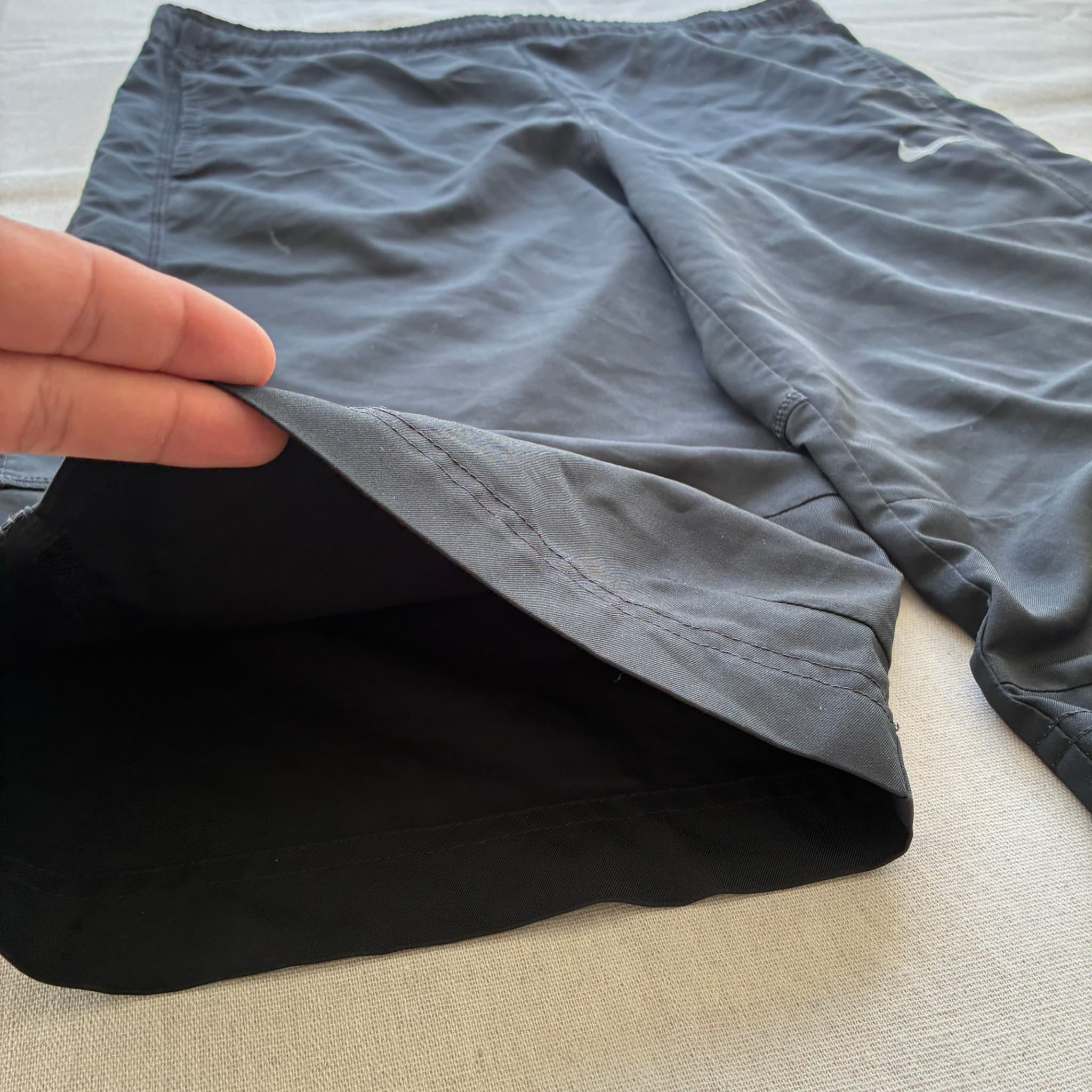 Nike Men's Black Dri-FIT Training Shorts Baggy Vintage 2000s Release — photo 2 of 6