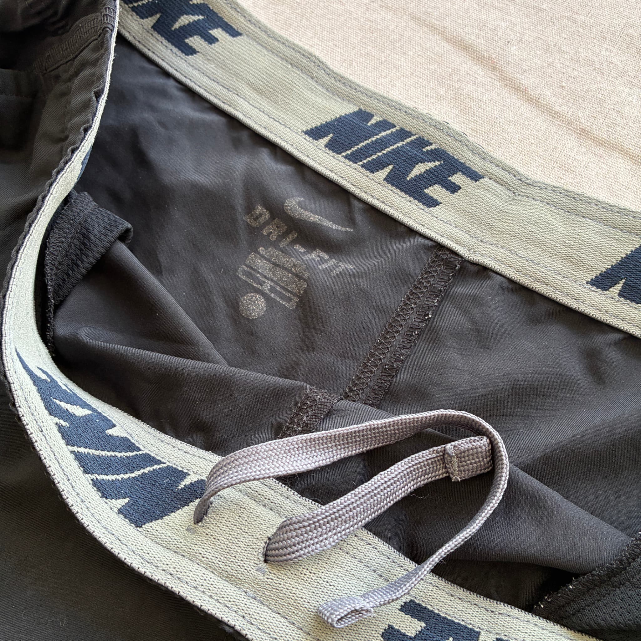 Nike Men's Black Dri-FIT Training Shorts Baggy Vintage 2000s Release — photo 4 of 6