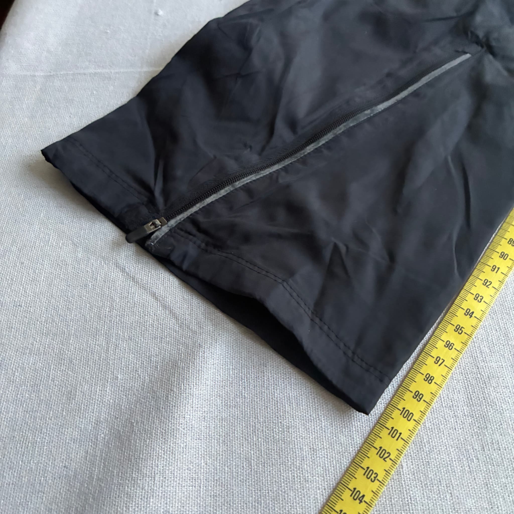 Nike Men's Black Neon Yellow Windbreaker Track Pants Size Large — photo 7 of 11