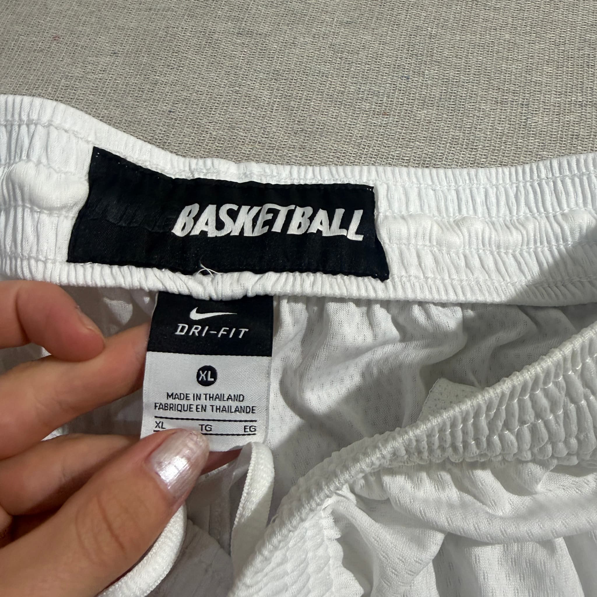 Nike Men's Dri-FIT Basketball Shorts White/Black XL — photo 4 of 6