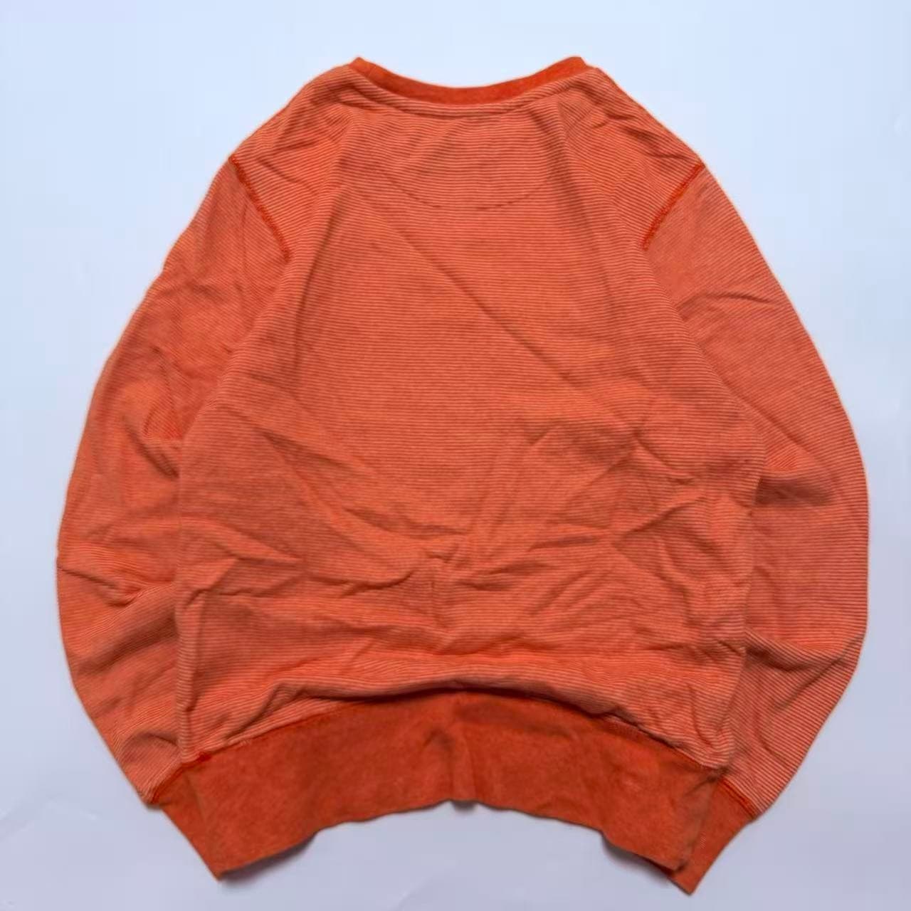 Nike Orange And White Striped Long Sleeve Sweatshirt — photo 2 of 7